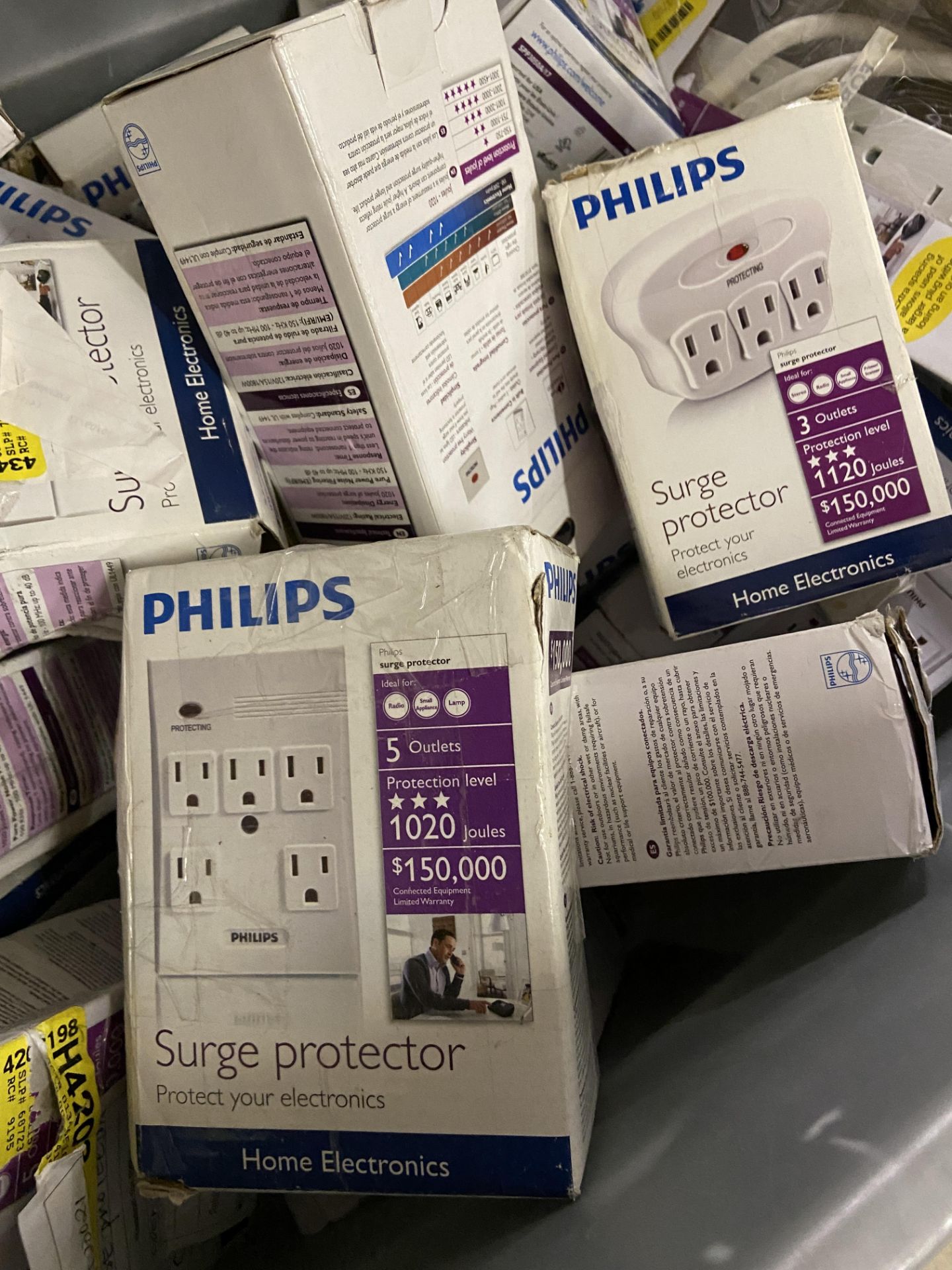 Large Bin of Philips Surge Protectors - Image 3 of 4