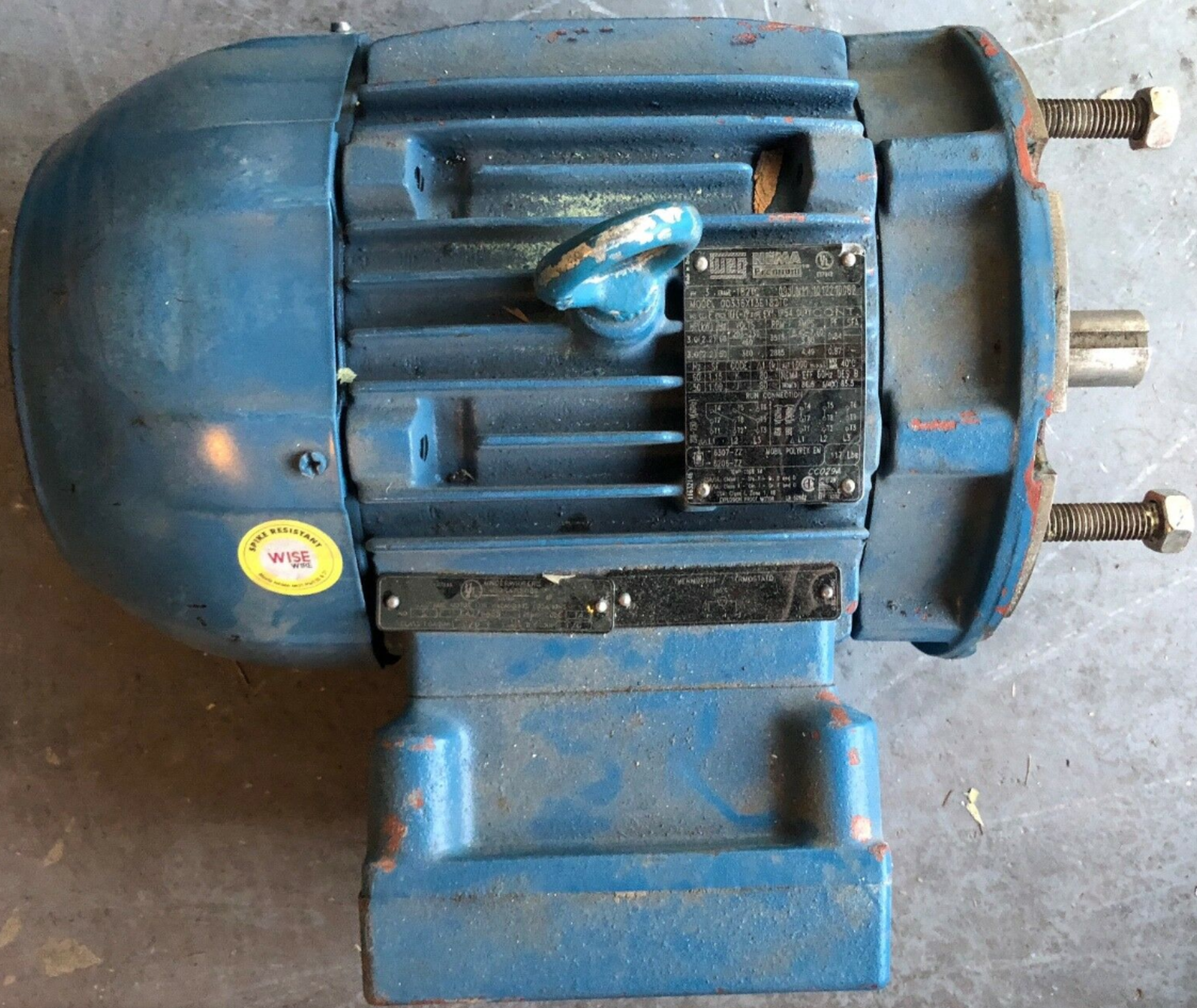 WEG INDUSTRIAL MOTOR 00336XT3E182TC, 3HP EXPLOSION PROOF