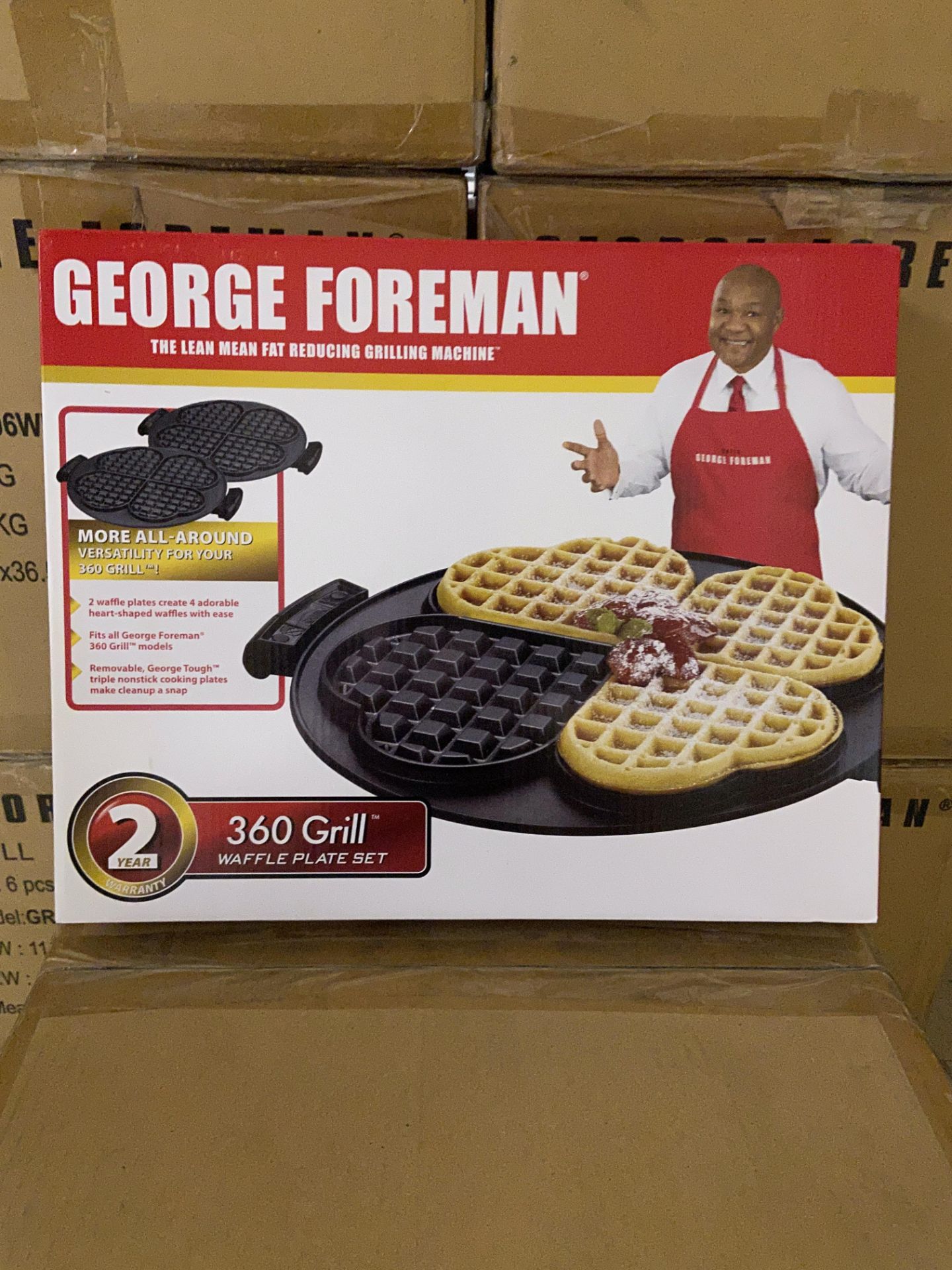 55 George Forman 360 Grill Waffle Plate Sets New in Box - Image 2 of 4