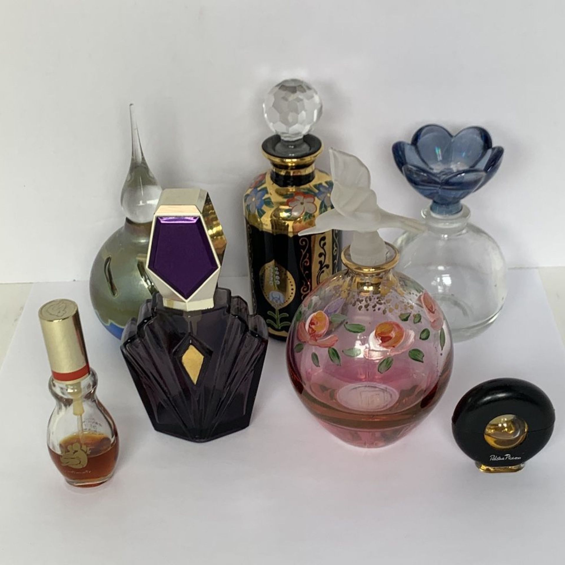 Assortment of Antique Fragrance Bottles