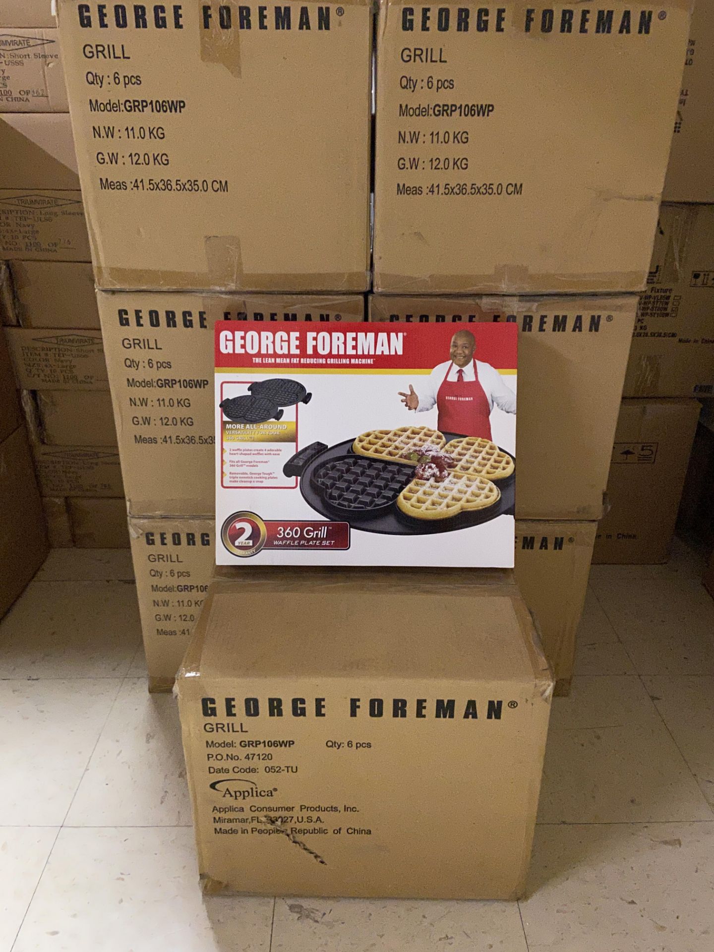 55 George Forman 360 Grill Waffle Plate Sets New in Box - Image 3 of 4