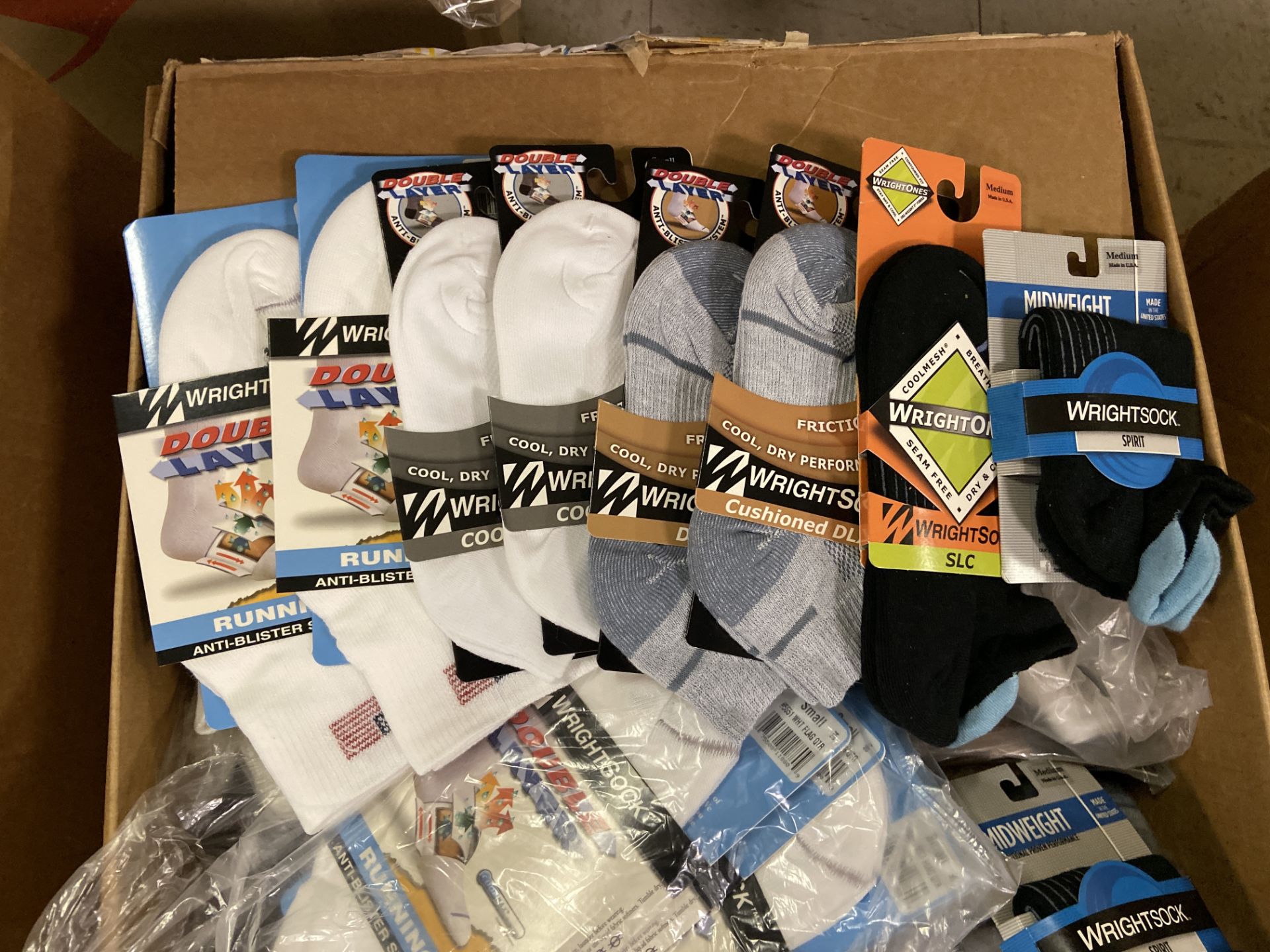 250+ packs of New Socks, Wrightsocks Various Styles, Various Colors Lot includes approximately 250 - Image 2 of 3