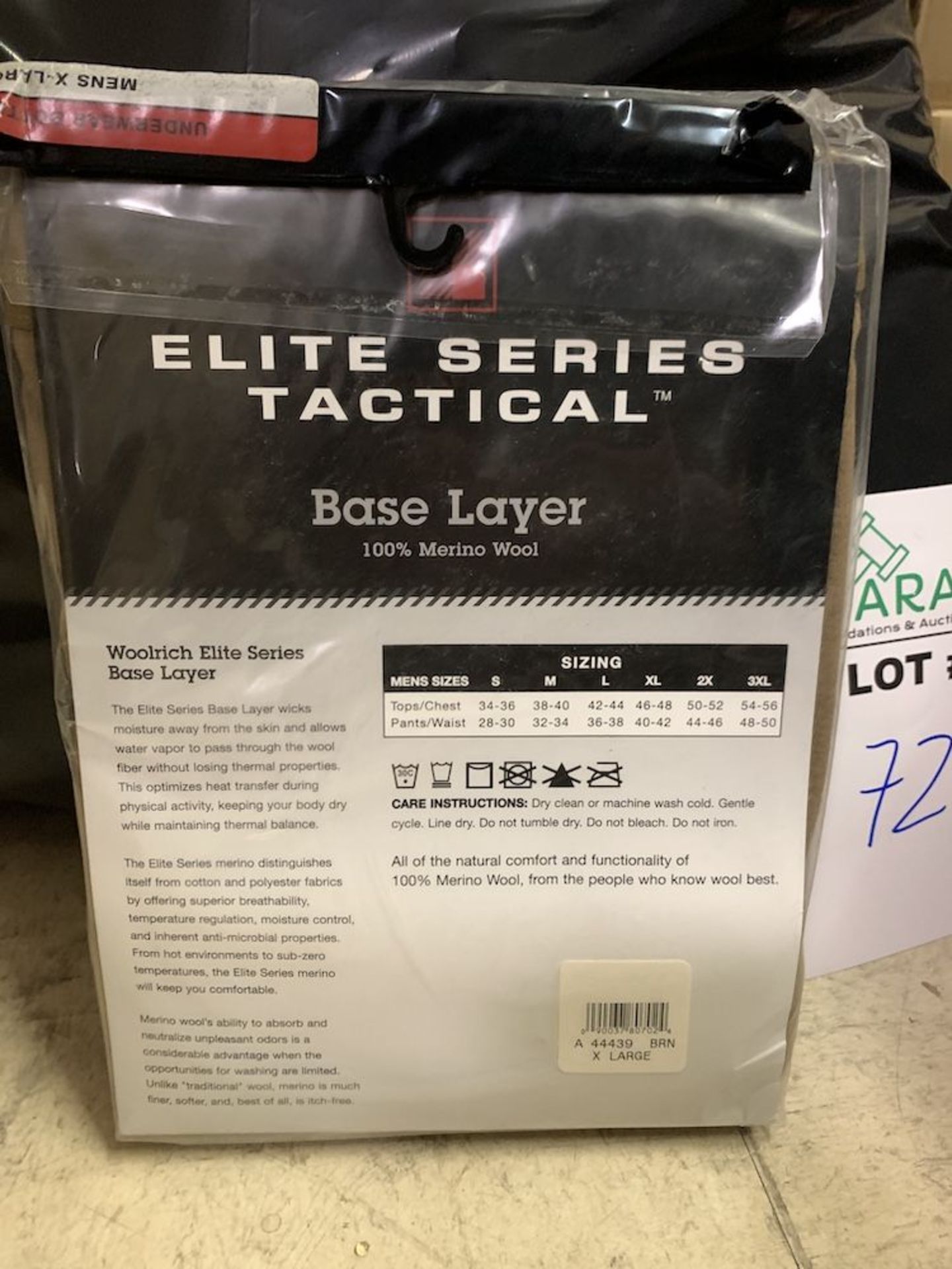 45 Pairs of Elite Series Tactical Base Layer Pants, New in Packaging, Brown, Merino Wool, Retail - Image 4 of 4
