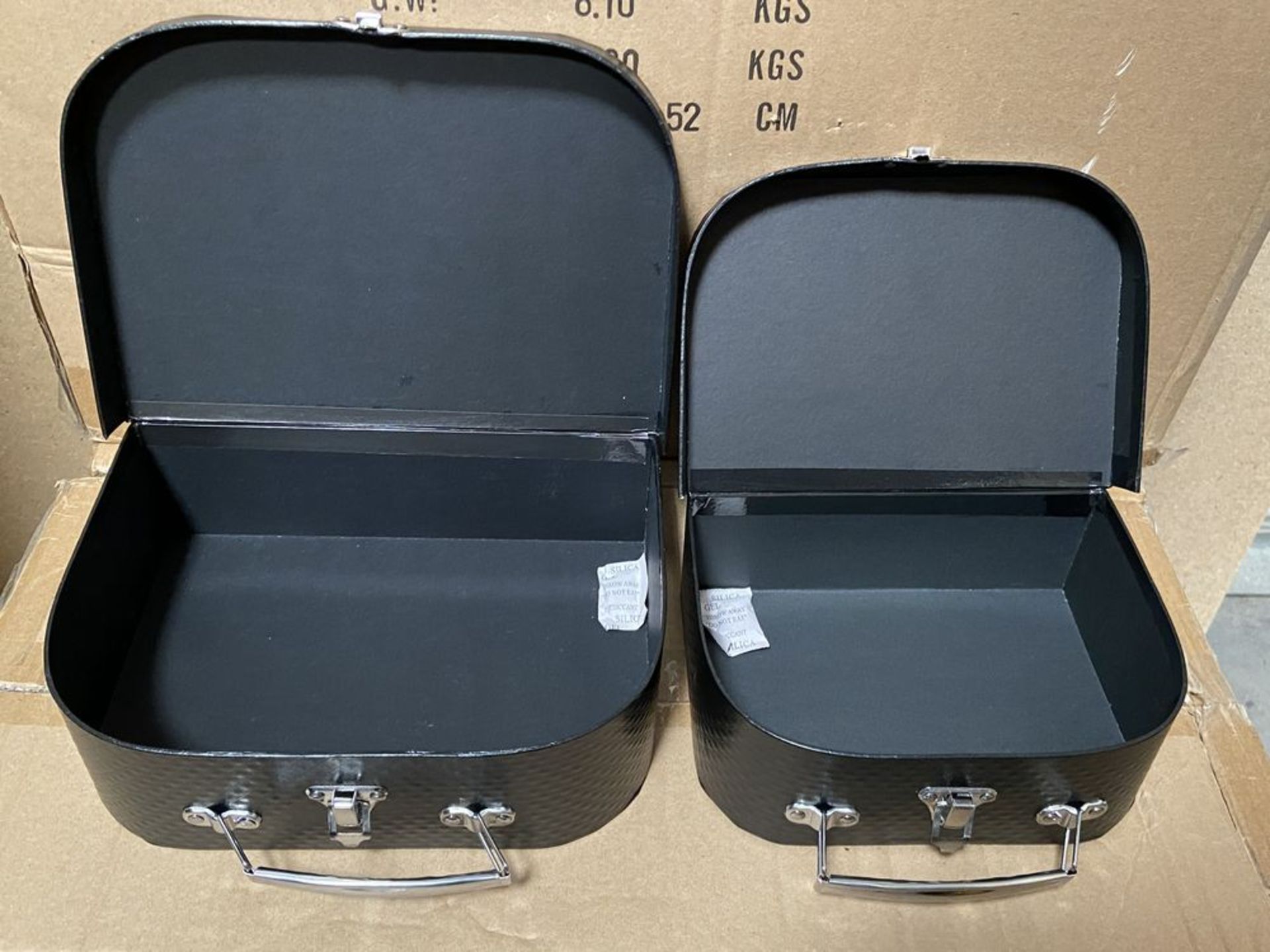108 Black Luggage Case Boxes (54 Large, 54 Small) - Image 4 of 5
