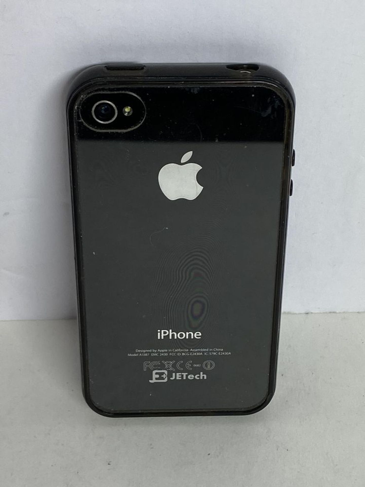 Apple iPhone 4S Model A1387, Black, In Case