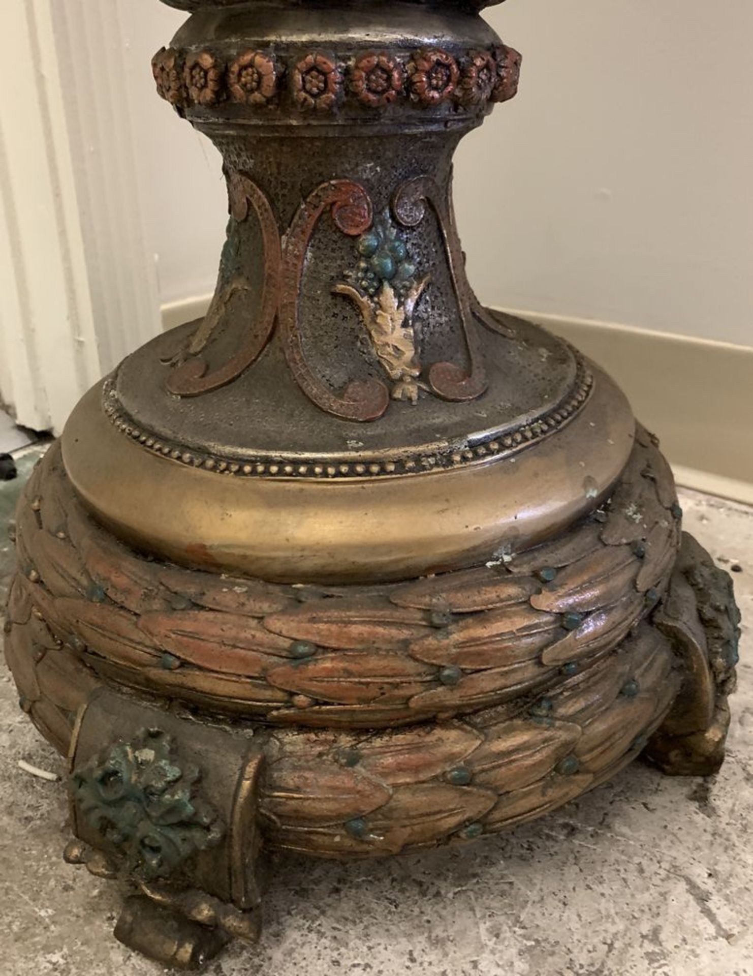 Bronze Vintage Urn Vase, Stands around 3.5' tall **If won, must be picked up in Chatsworth, CA. - Image 5 of 5