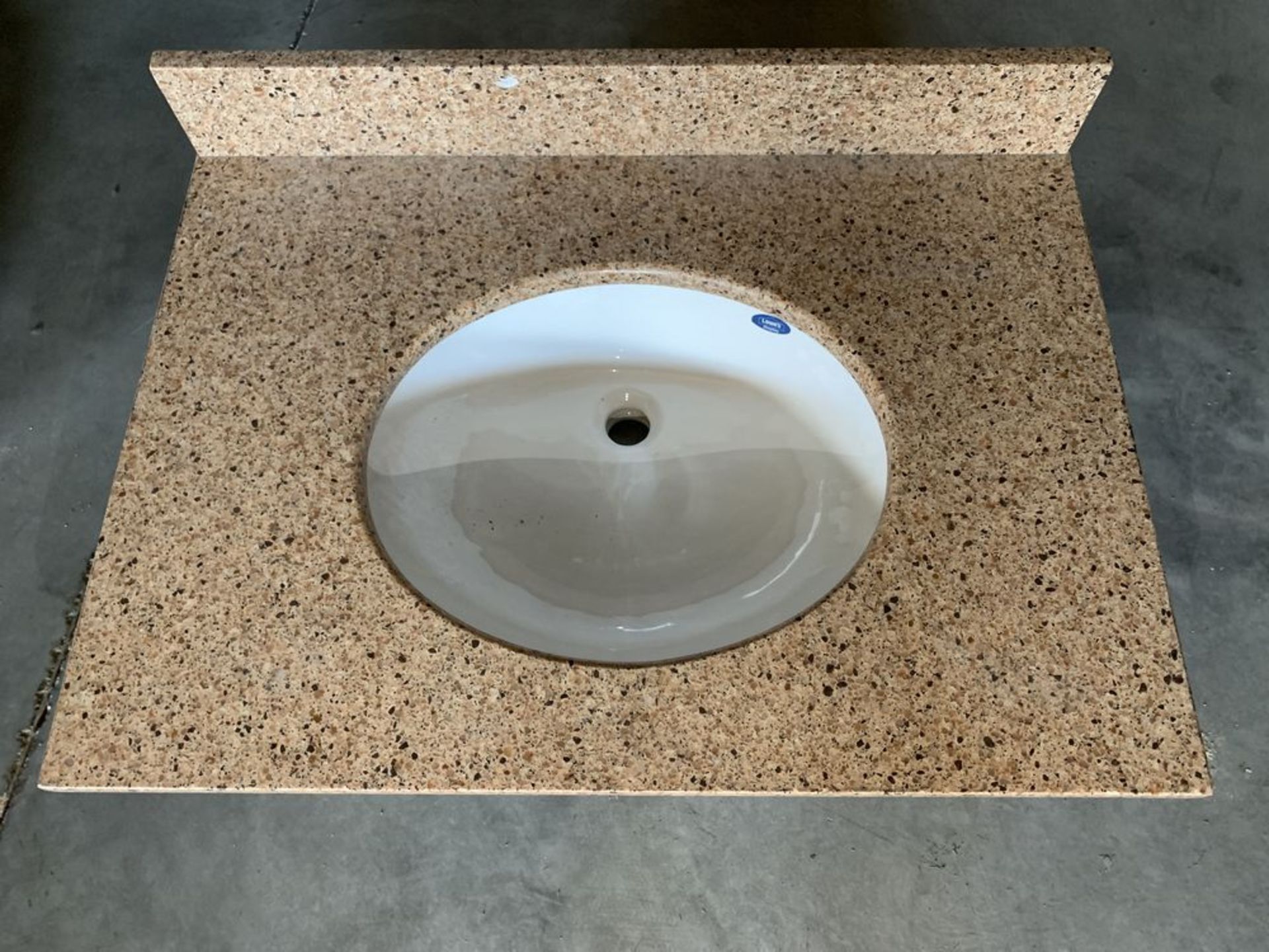 Lowes Quartz Stone Countertop and Sink, Install Ready, 32"x24" - Sand