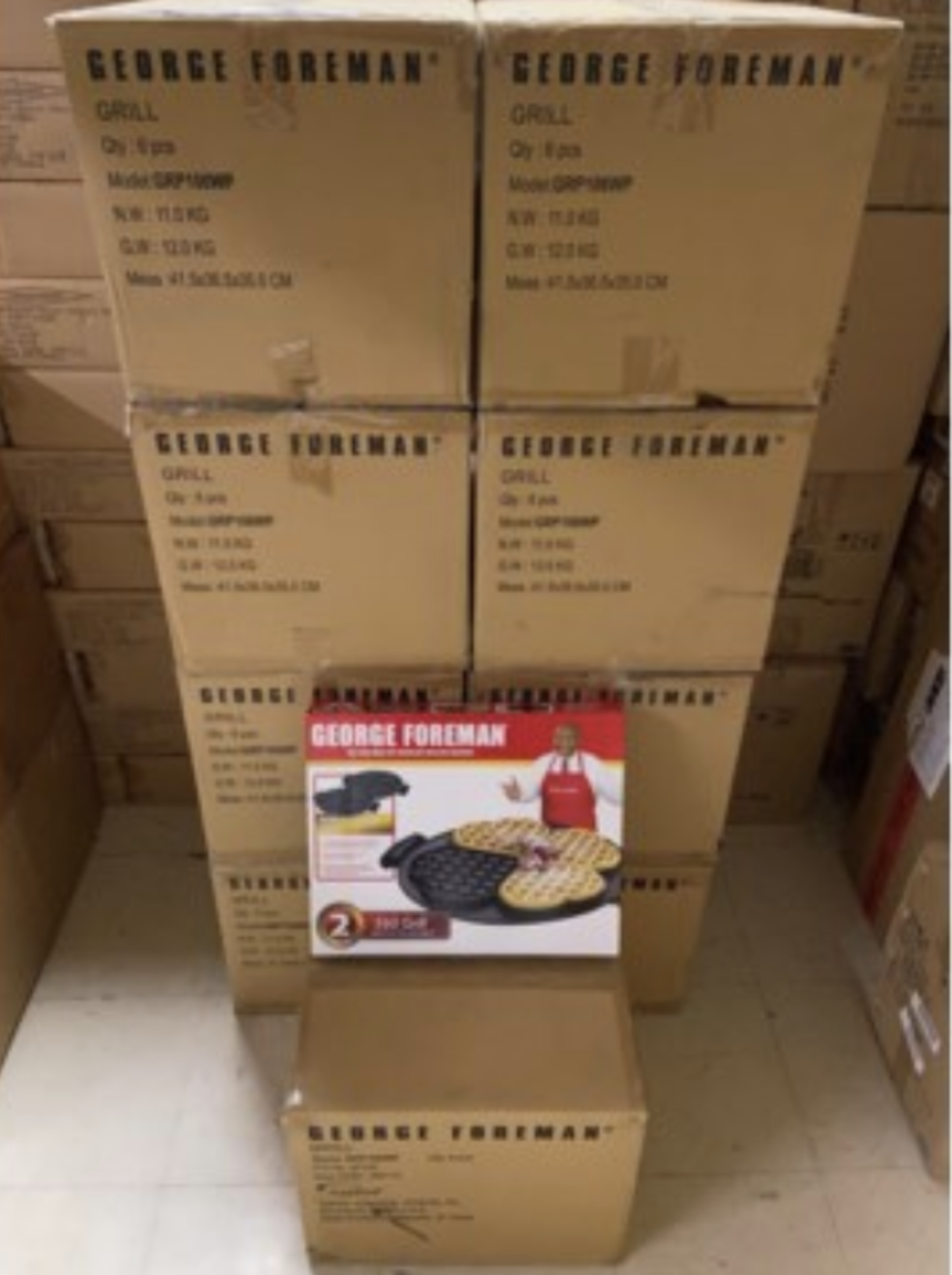 55 New in Box George Foreman 360 Grill Waffle Plate Sets