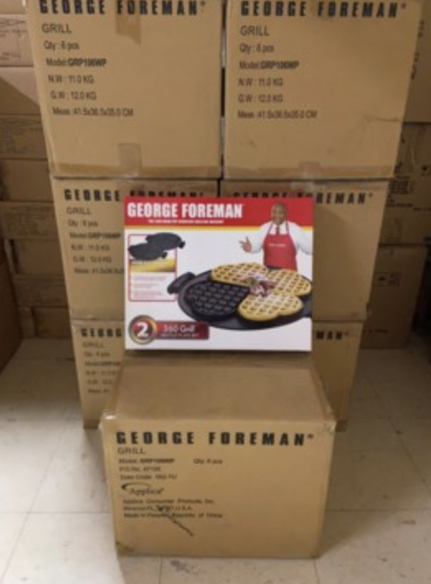 55 New in Box George Foreman 360 Grill Waffle Plate Sets - Image 3 of 3