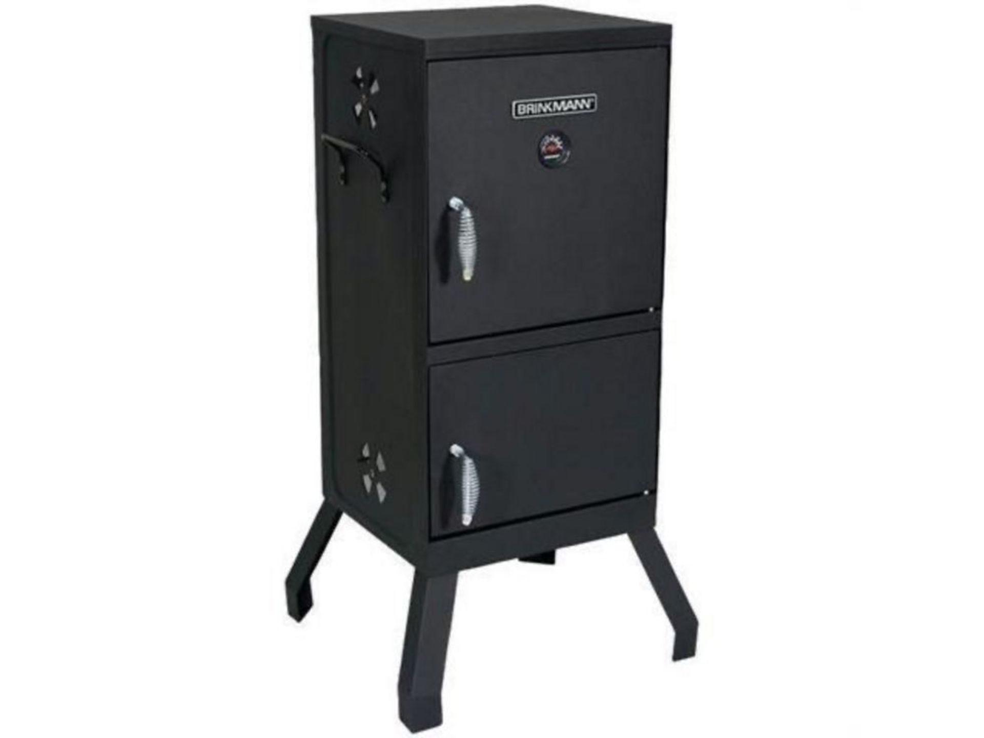 Brinkmann 810-5502-W Square 2-Door Vertical Charcoal Smoker, New in Box