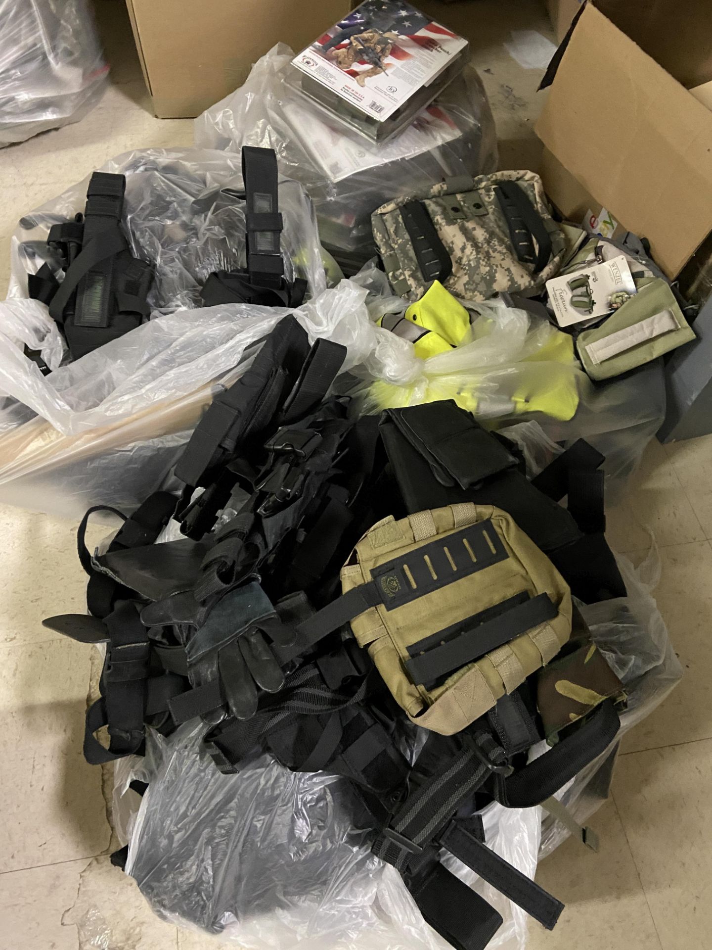 Blackwater Tactical Gear, and Misc other Items, Approx 100+, Misc Vest Gear, Utility Pouches, Etc