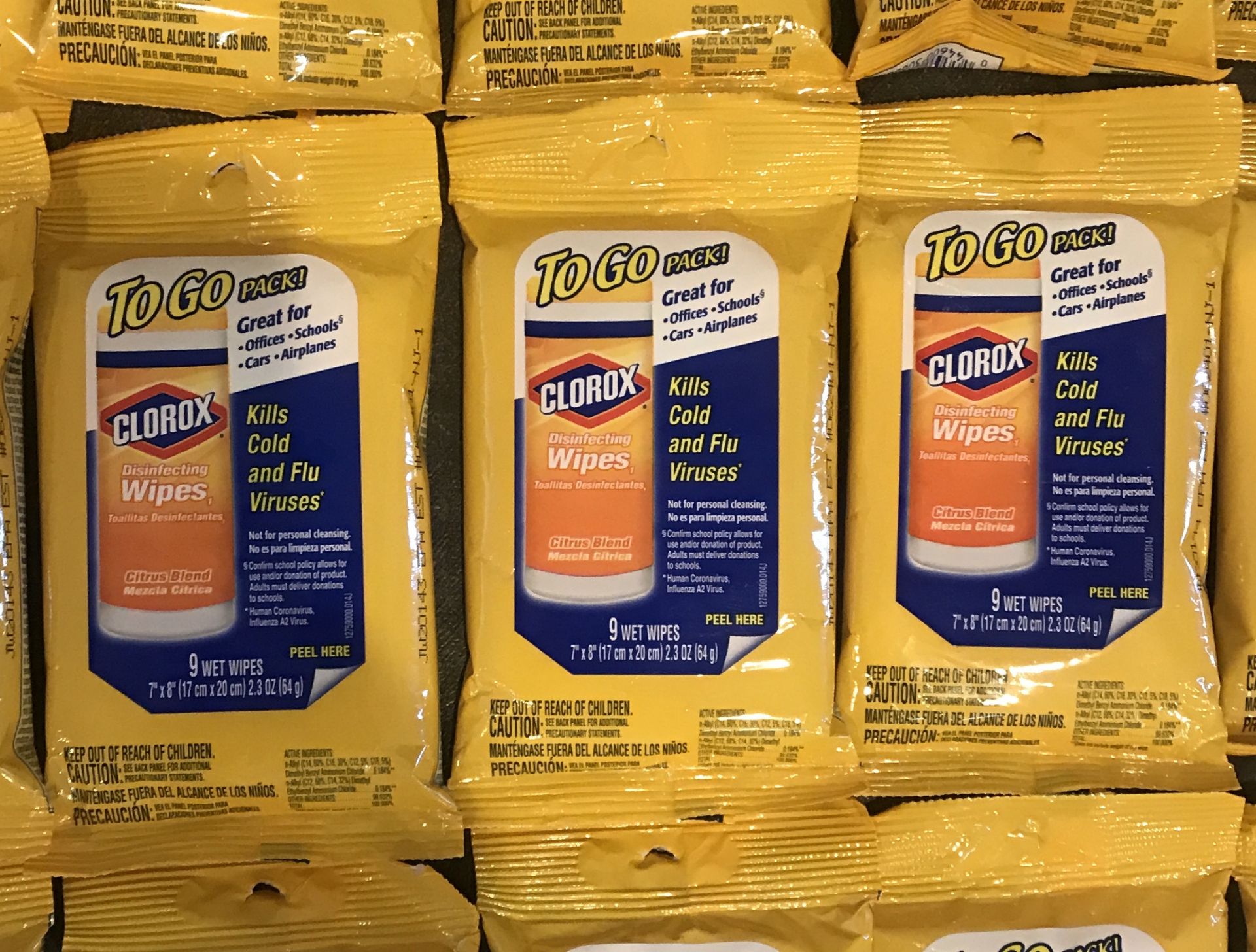 LOT OF 36 TO GO LYSOL WIPES 9 WET WIPES PER PACK, CITRUS BLEND. HARD TO FIND. - Image 2 of 2