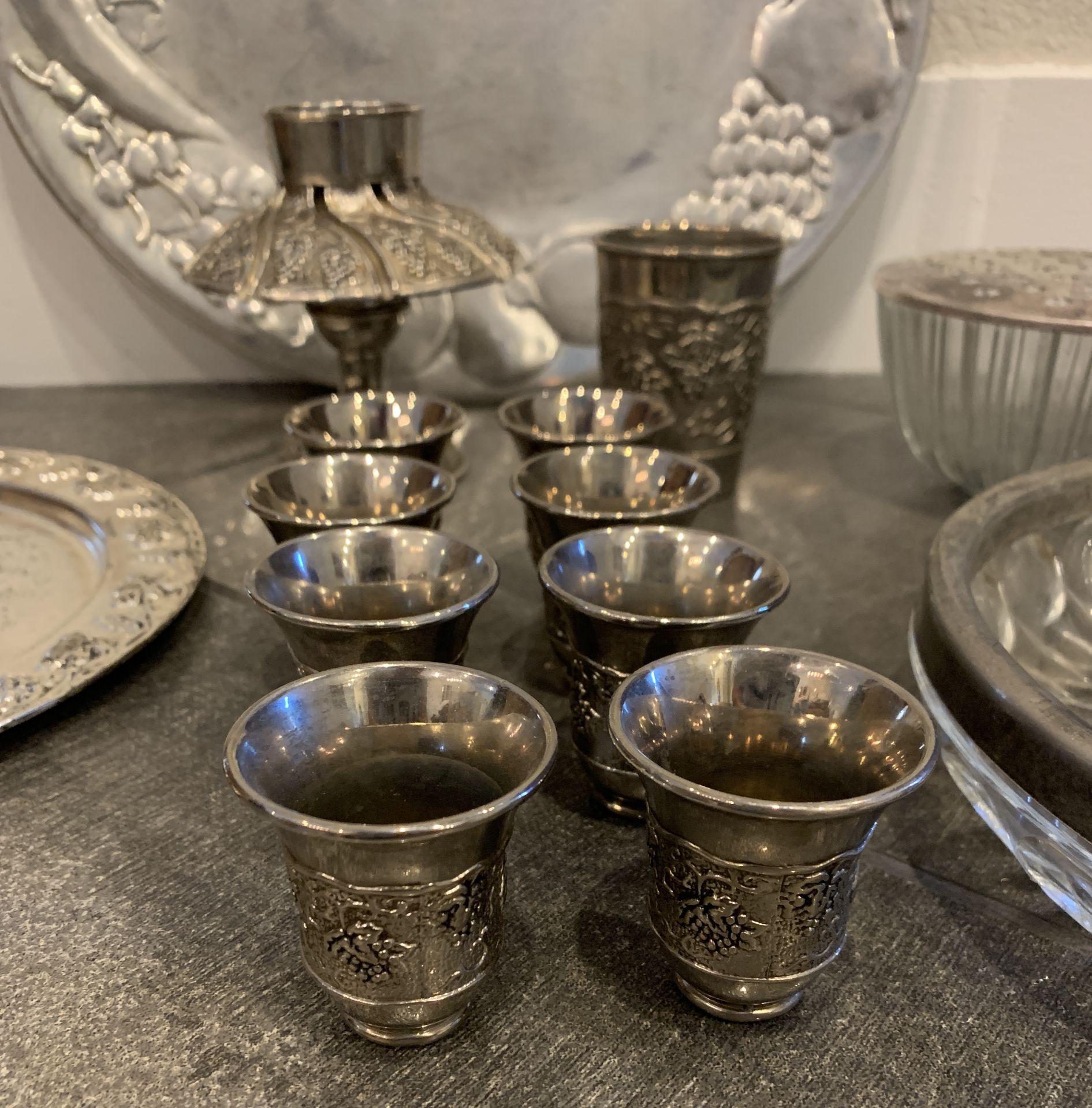 VINTAGE SILVER LOT, UNSURE IF STERLING, STAMPED OR PLATED - Image 2 of 2