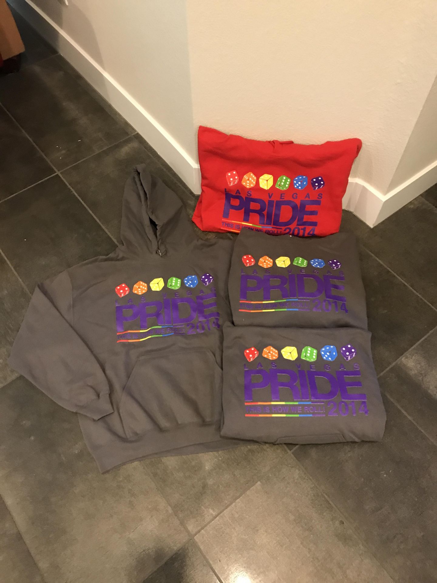 LOT OF 4 LAS VEGAS PRIDE 2014 HOODIE SWEATERS - Image 2 of 3