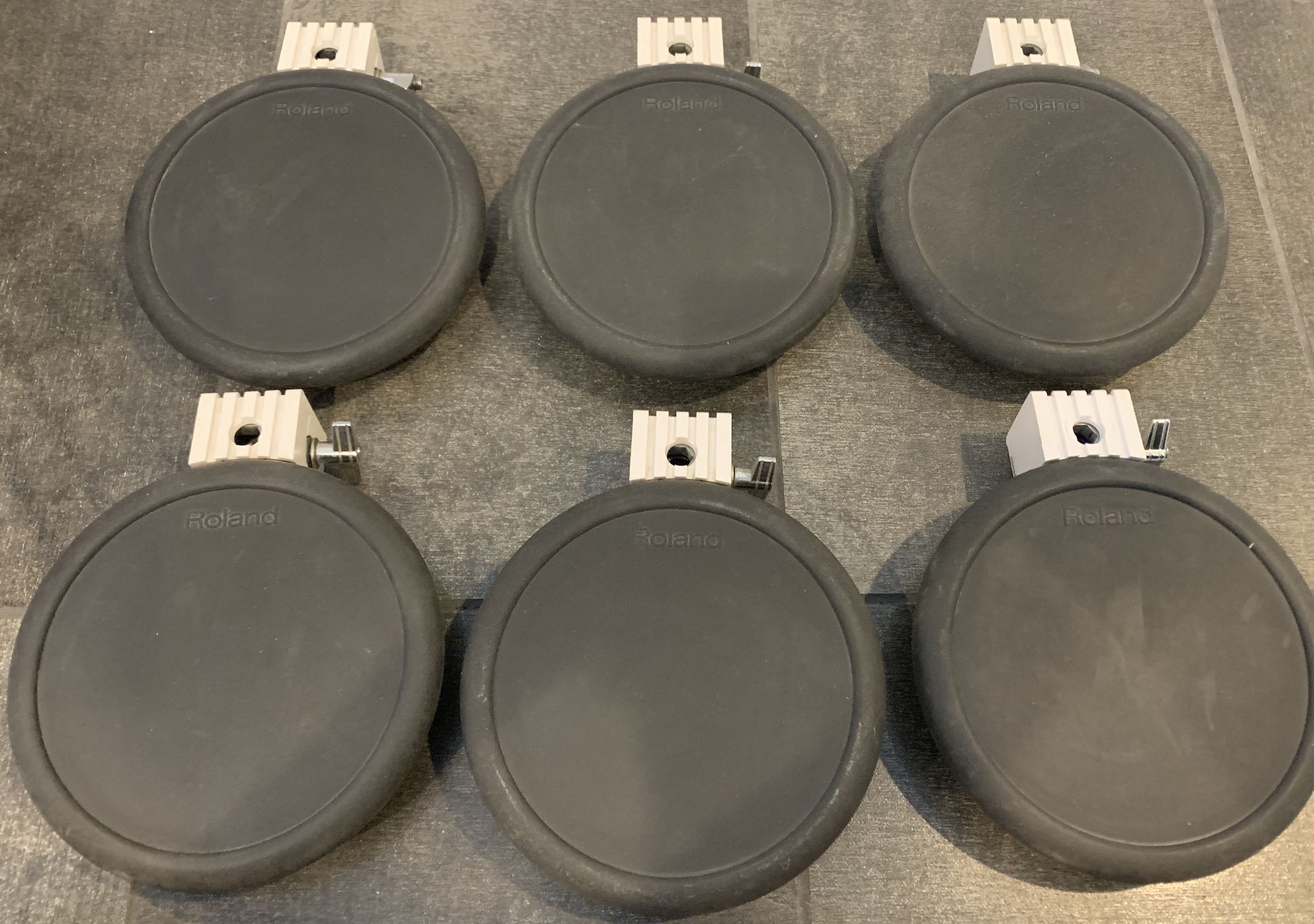 6 ROLAND PD-7 ELECTRONIC DRUM UNIT PADS - Image 2 of 2