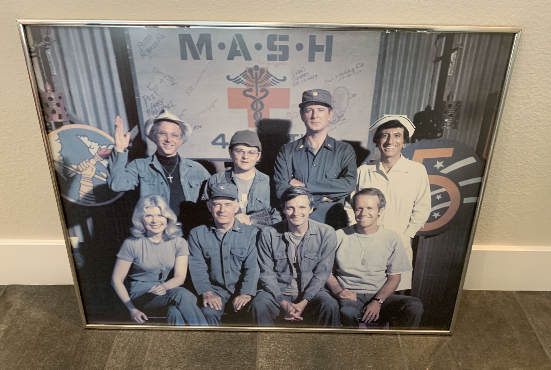 31X24" MASH VINTAGE FRAMED COLLECTIABLE ART POSTER