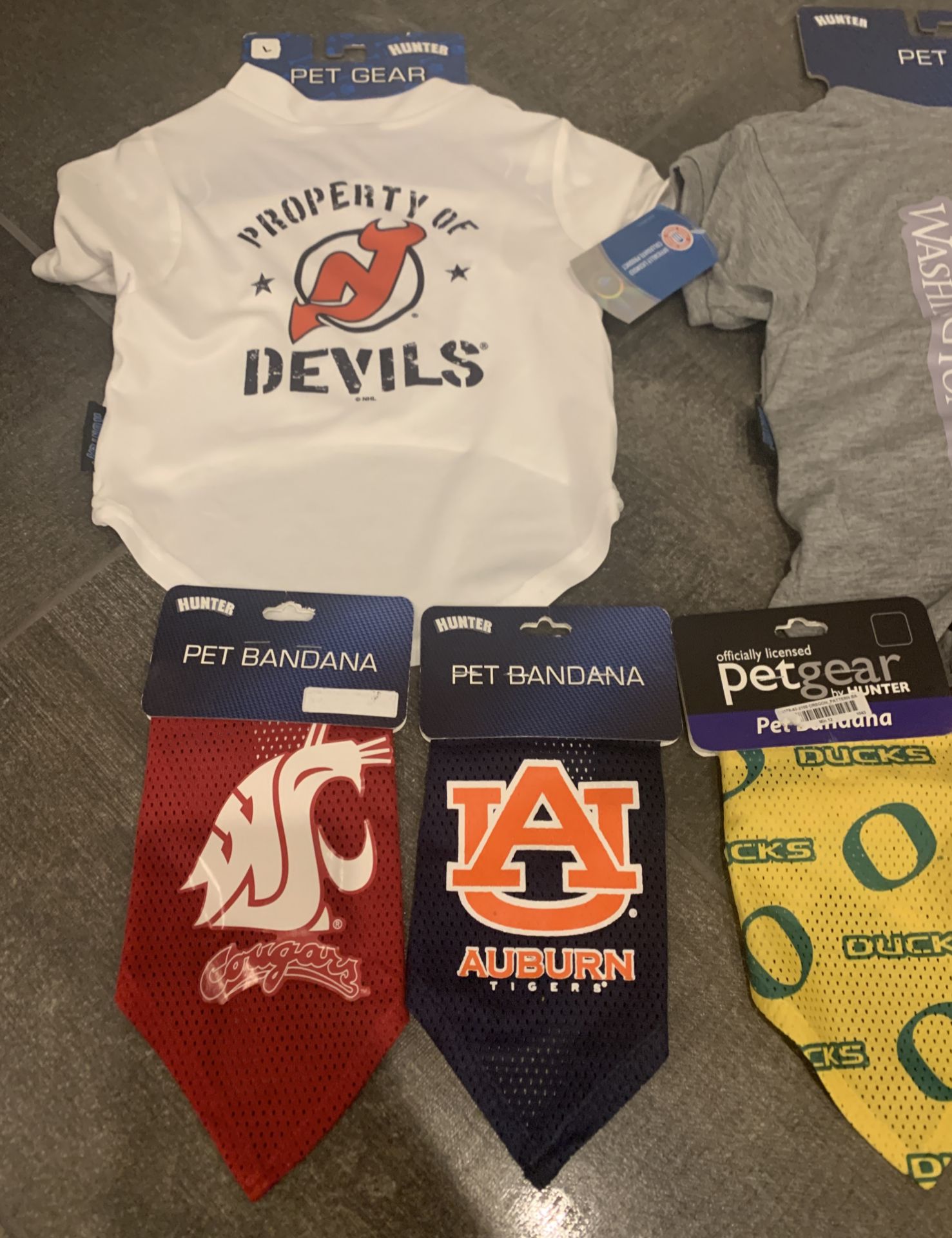 LOT OF PET CLOTHING ACCESSORIES LICENSED SPORTS ITEMS - Image 2 of 5