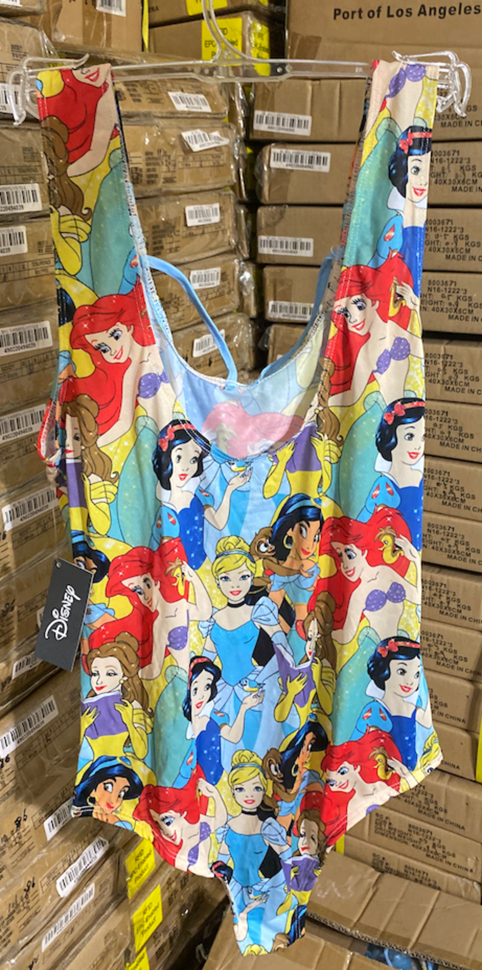 735 DISNEY'S PRINCESS GIRLS BODYSUIT, NEW WITH TAGS ON HANGERS LOCATED IN MIAMI, FL $11,000 VALUE - Image 2 of 4