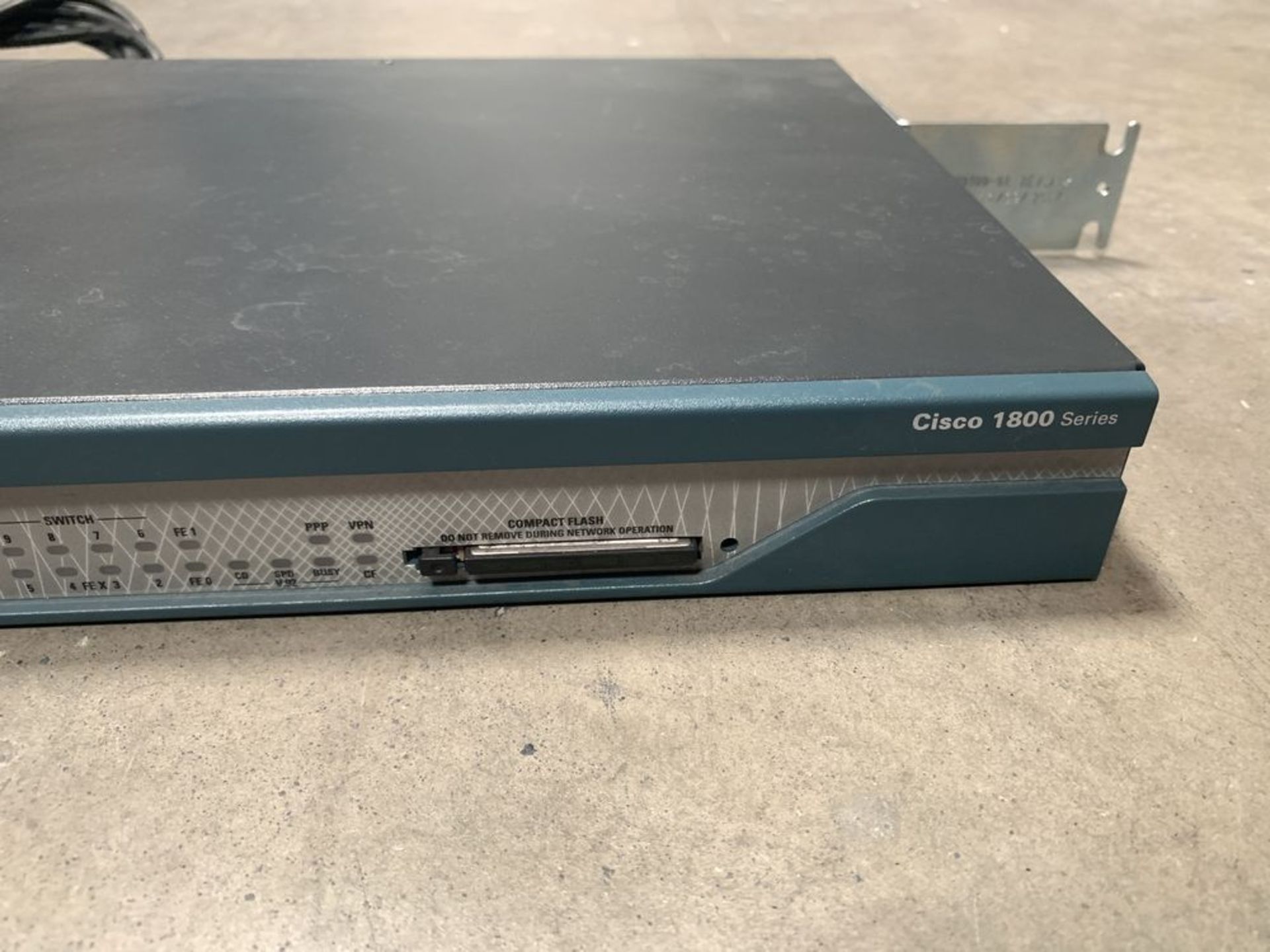 Cisco Systems 1800 Series Integrated Services Router 341-0135-02, with Brackets and Power - Image 3 of 6