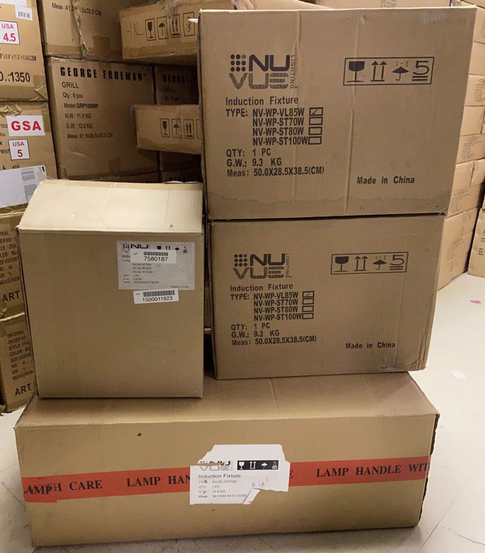 4 New in Box - Nu Vue Induction Lighting Fixtures, NV-WP-VL85W, NV-GL-RT70W, NV-RL-RT70W - Image 2 of 4