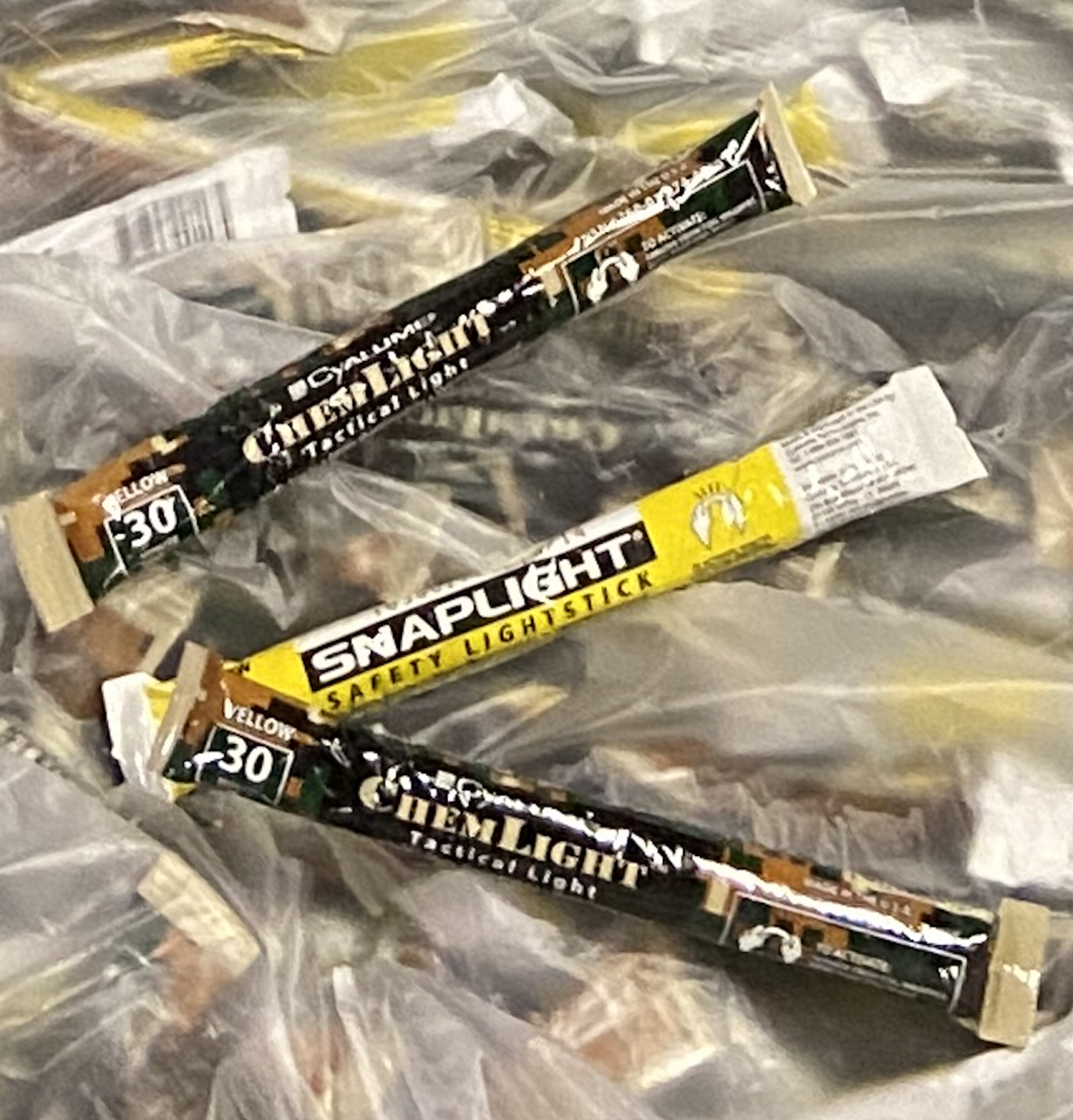 ChemLight Tactical Light Glow Sticks, 800++, Yellow