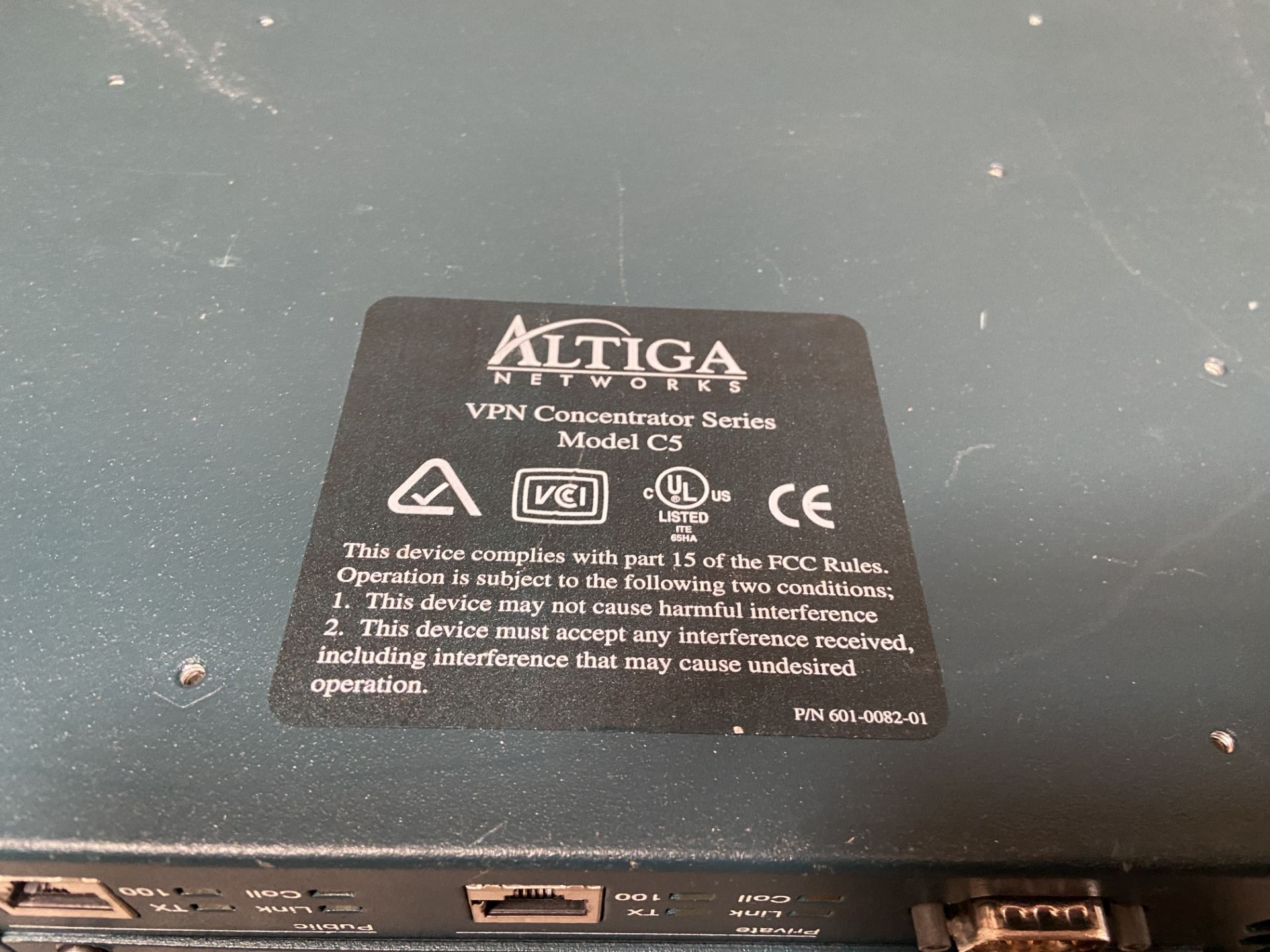 Altiga VPN Concentrator Series Model C5 - Image 8 of 8