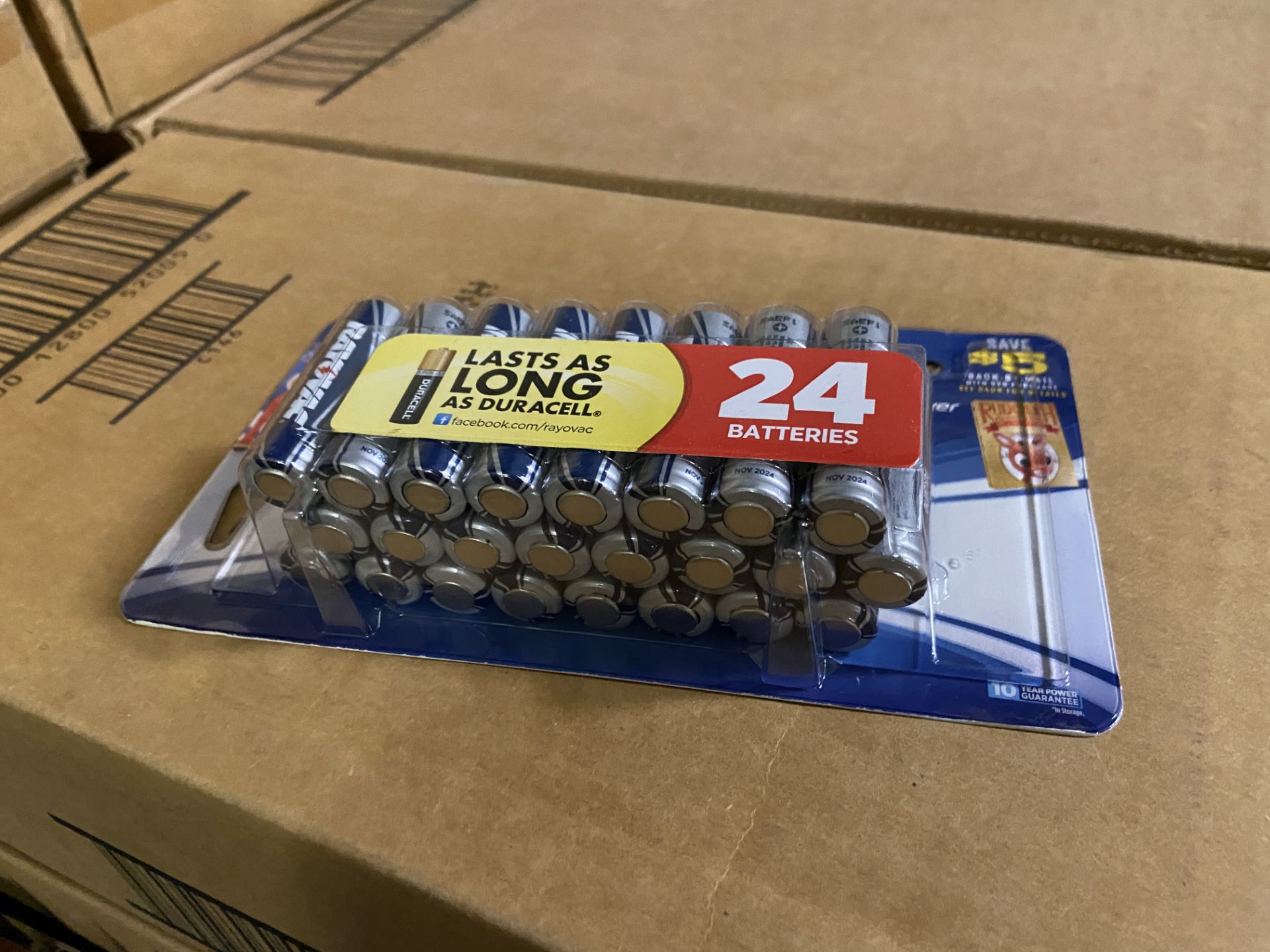 Pallet of Rayovac Batteries 24-Pack AA. New, 52 Cartons (Over 9,900 Batteries) $6,250++ in Value - Image 4 of 7