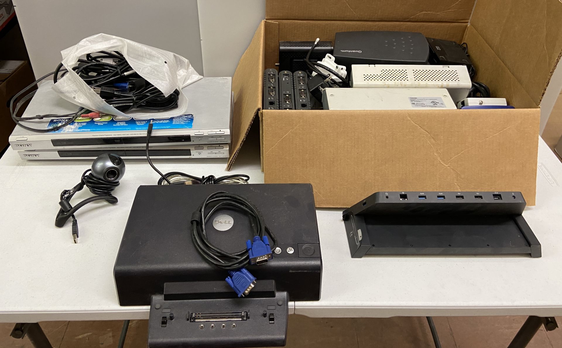 Cisco Webcam, Quantum Equipment, Toshiba Equipment, Sony DVD Drive, Etc