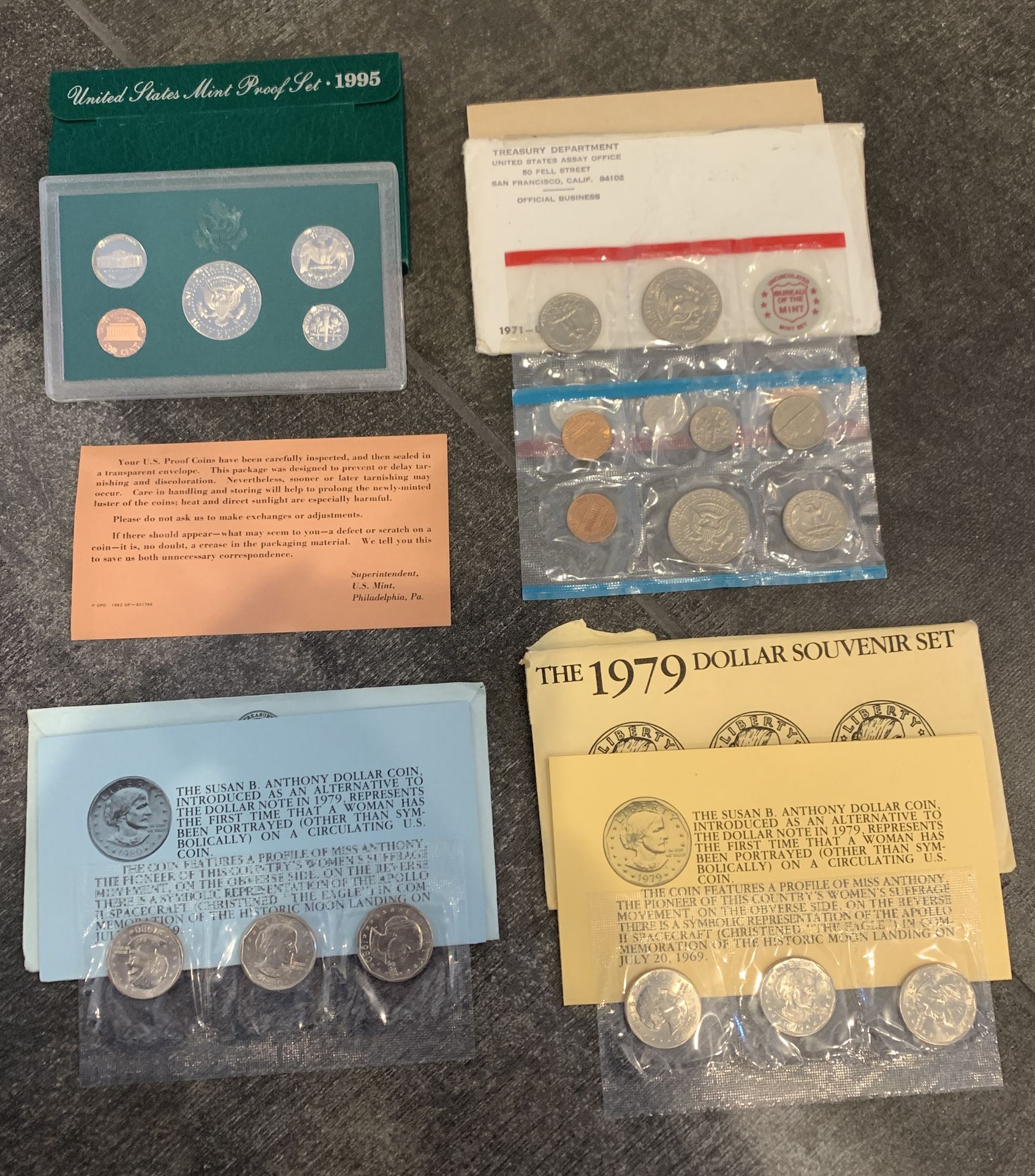 UNITED STATES COIN PROOF SETS AND OTHER COIN COLLECTABLES