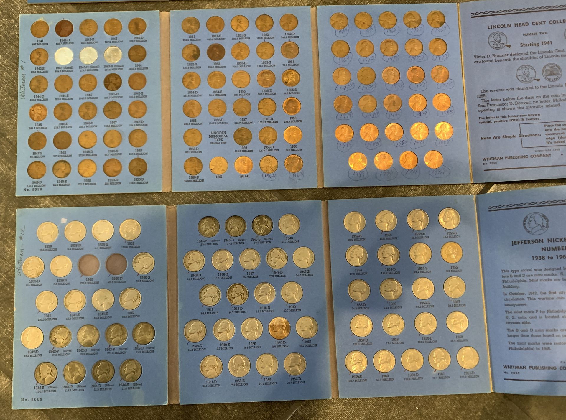 ANTIQUE NICKELS AND PENNY COIN COLLECTION SETS - Image 3 of 4