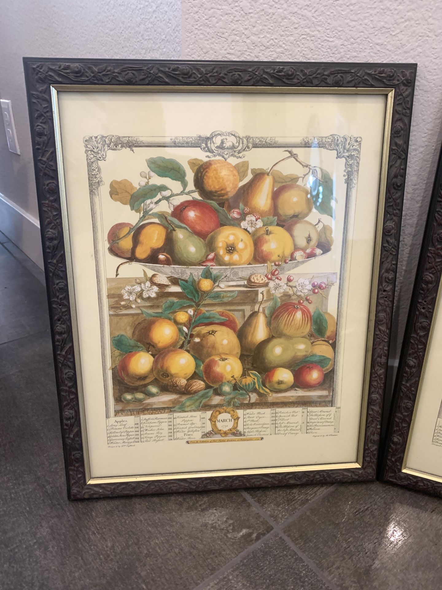 2 x Framed Prints by Rob Furber, Gardner Kensington Palace Engraved H. Fletcher 1732 - Image 4 of 6