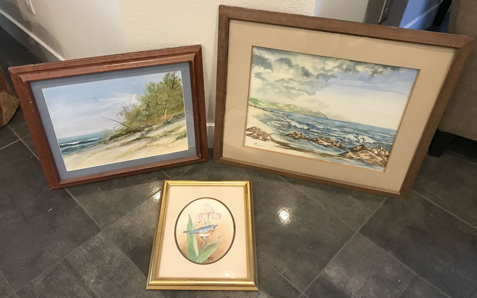 LOT OF THREE BEAUTIFUL PAINTING OF NATURE, FRAMED AND READY TO HANG