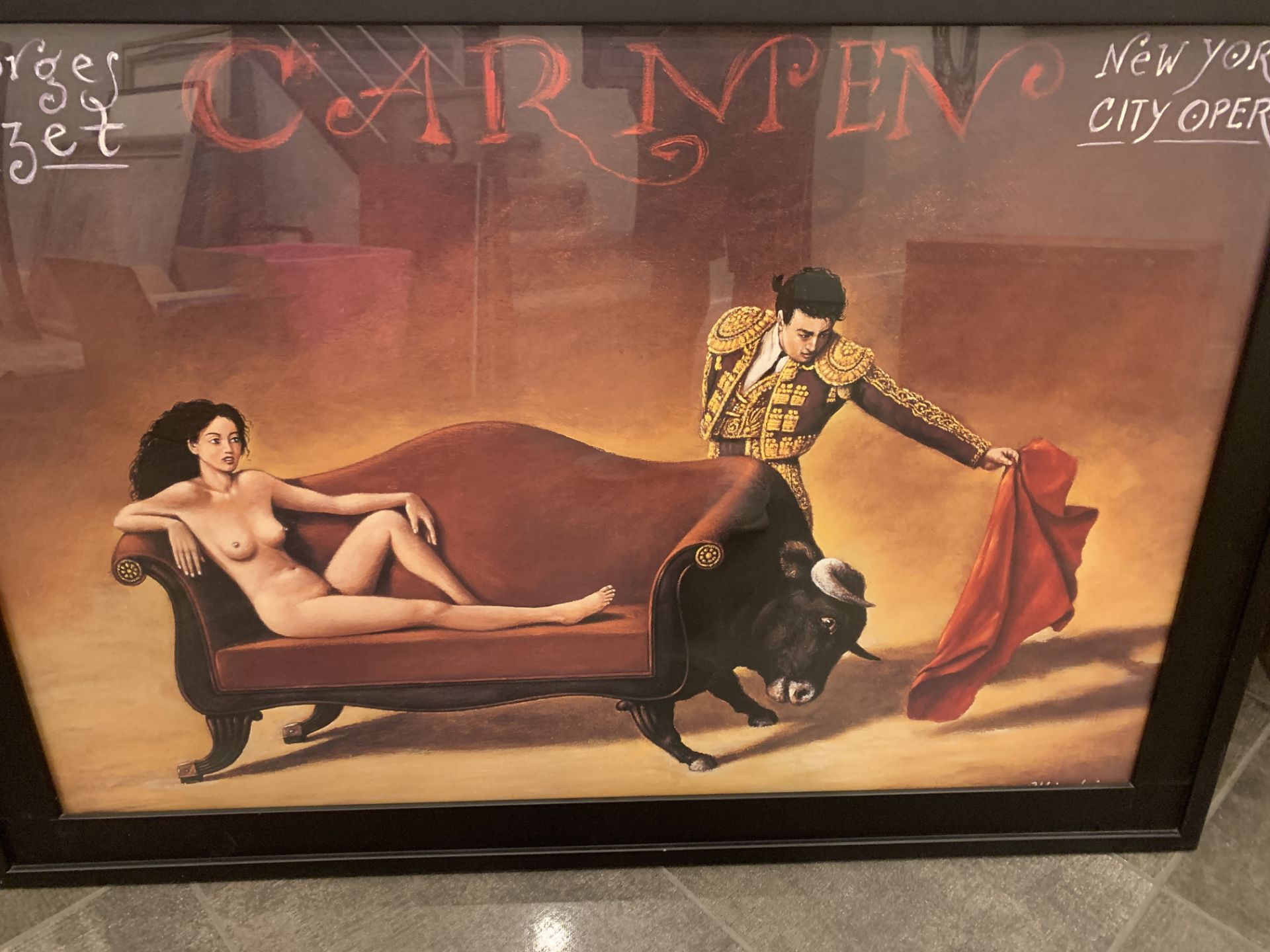 Rafal Olbinski Kunstdruck Poster Art Carmen Georges Bizet New York City Opera 95 - Image 2 of 3