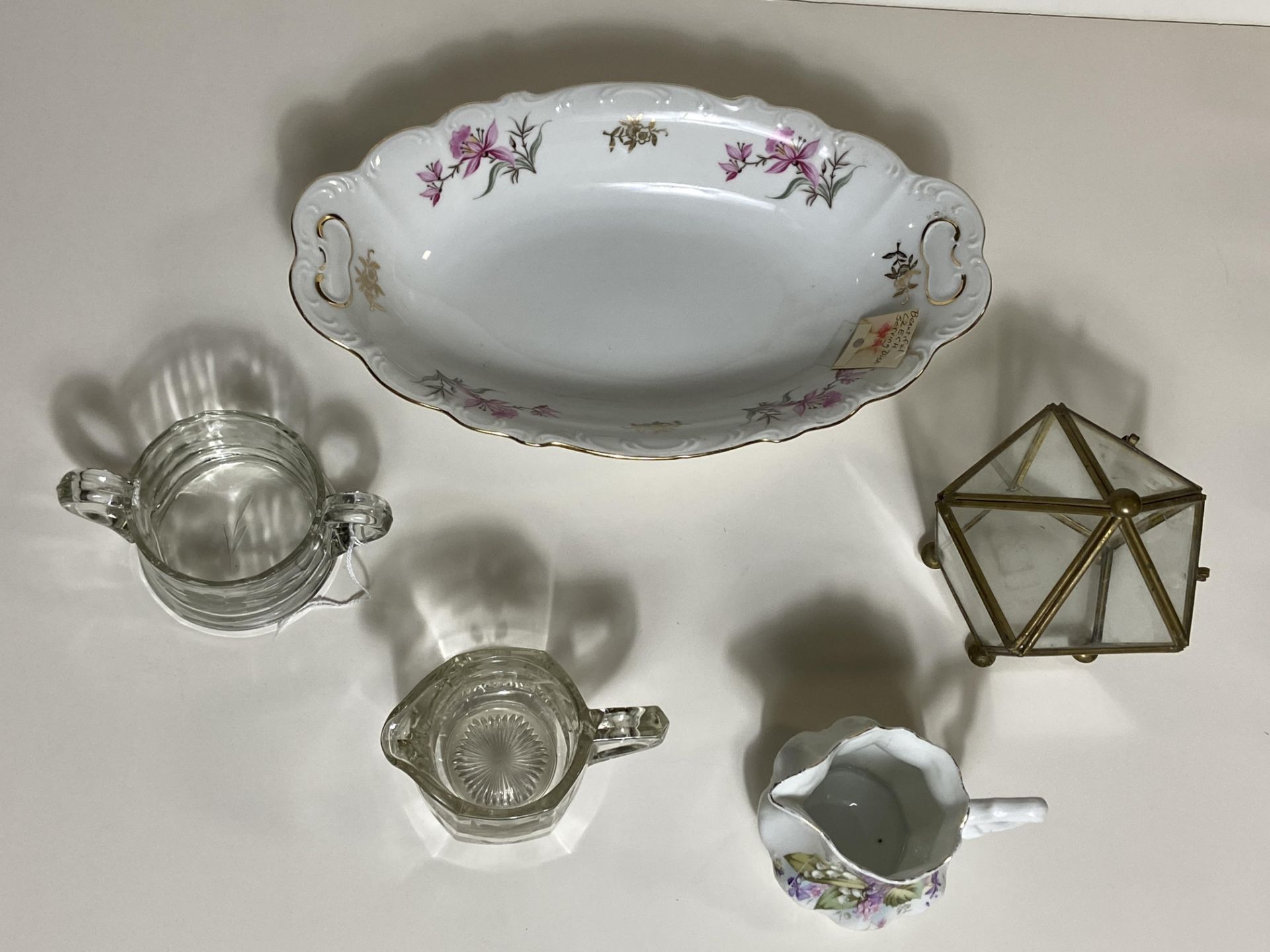 Czech Serving Bowl 'Bohemian China 1985' and Glass/Crystal Wears - Image 2 of 7