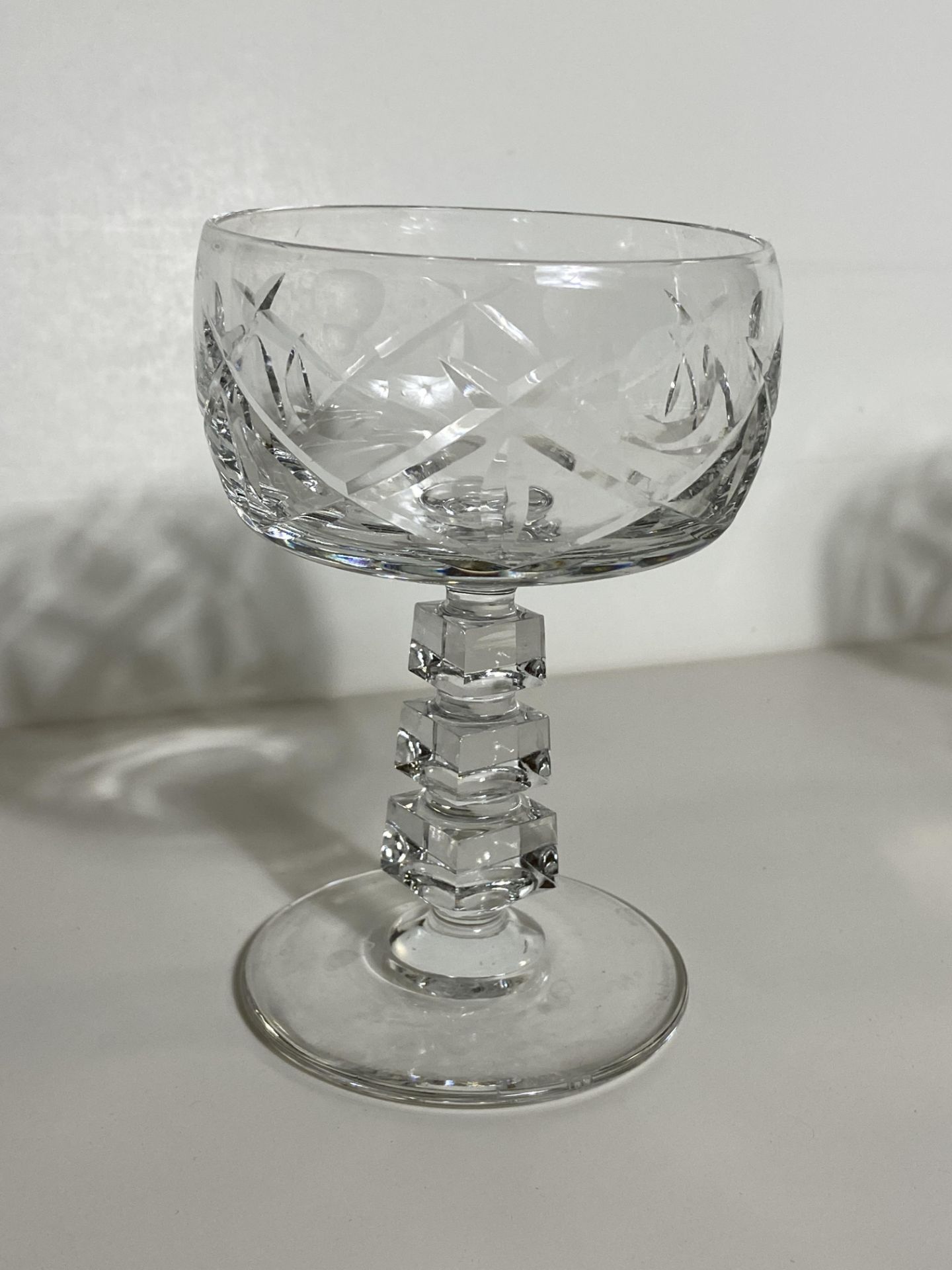 Set of 12 Crystal Glasses, Wine Goblets - Image 4 of 6