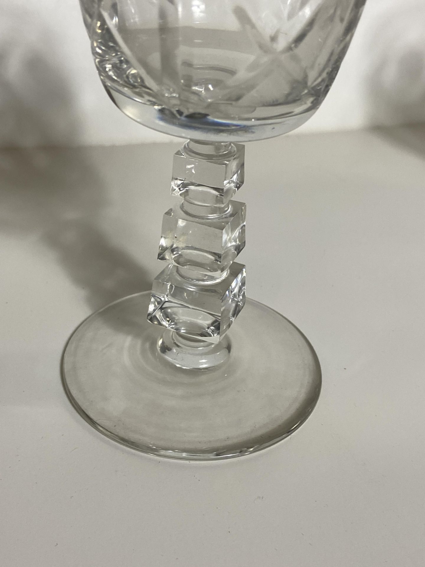 Set of 11 Crystal Glasses, Port Wine Dessert Stemware - Image 5 of 7
