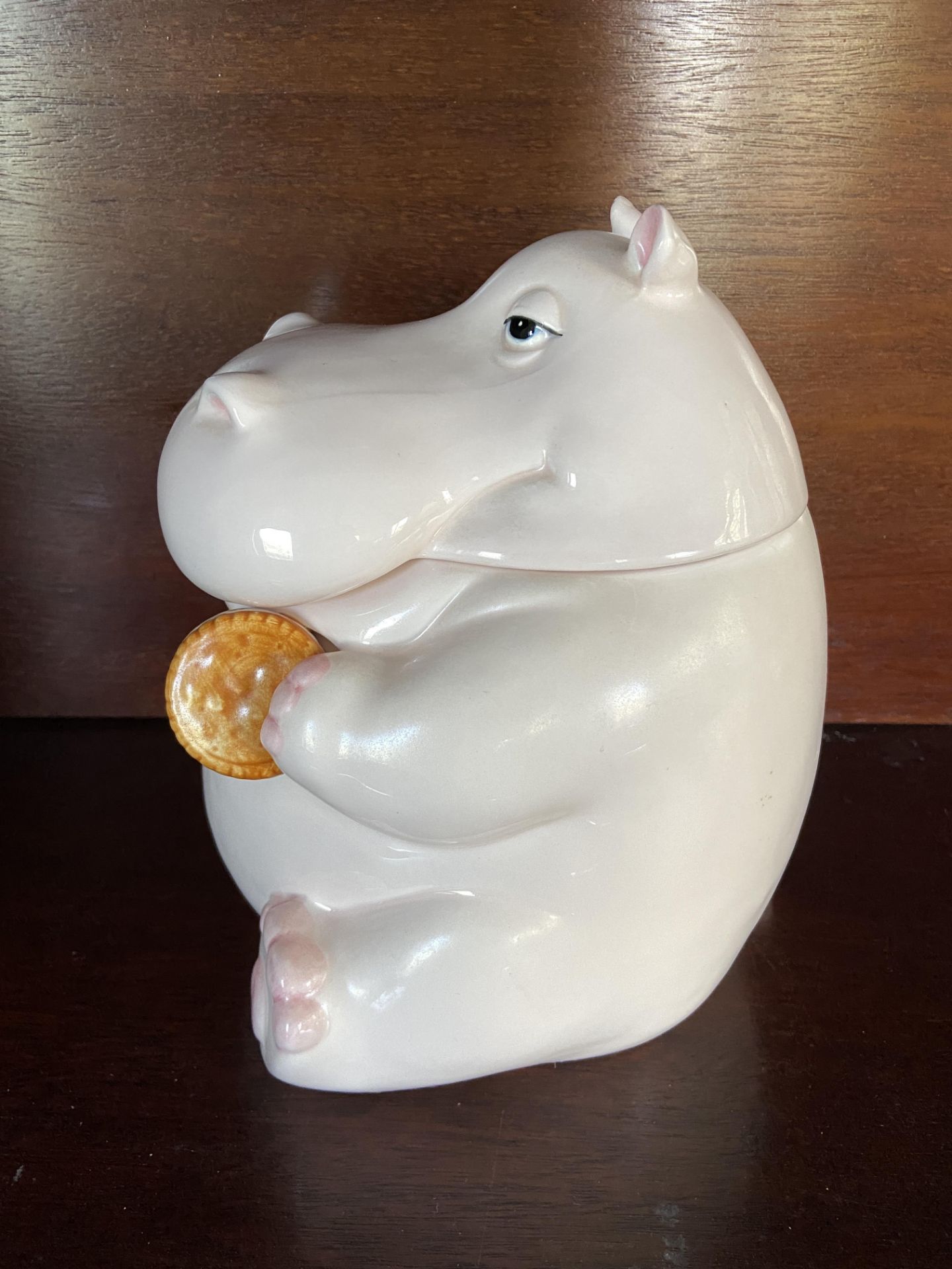 Fitz and Floyd Rare Hippo Cookie Jar - Image 3 of 8