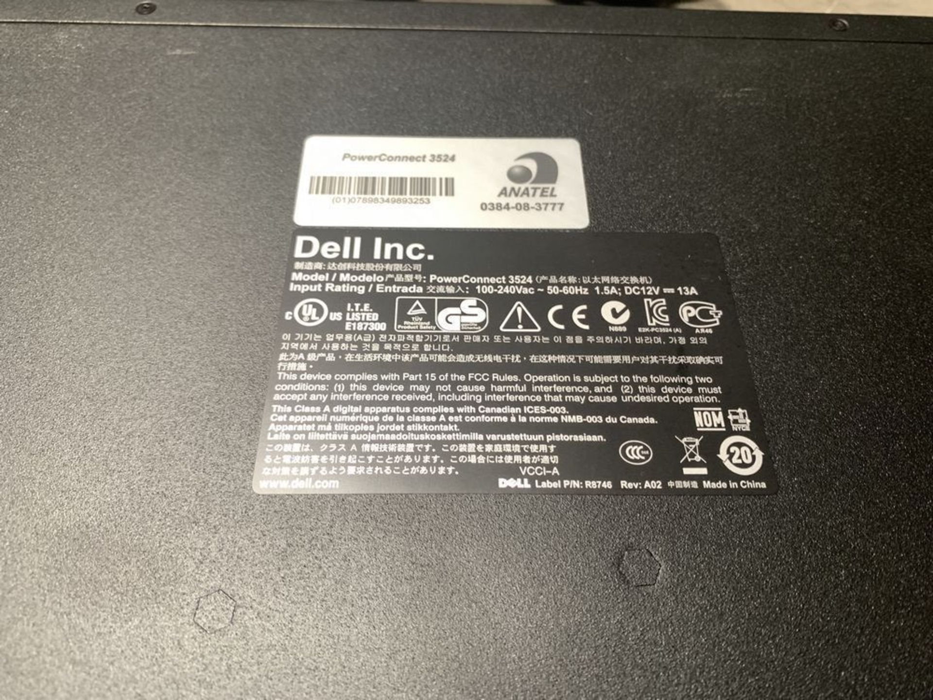 Dell PowerConnect 3524 Network Switch with Power CableWorking when last used - Bild 5 aus 5