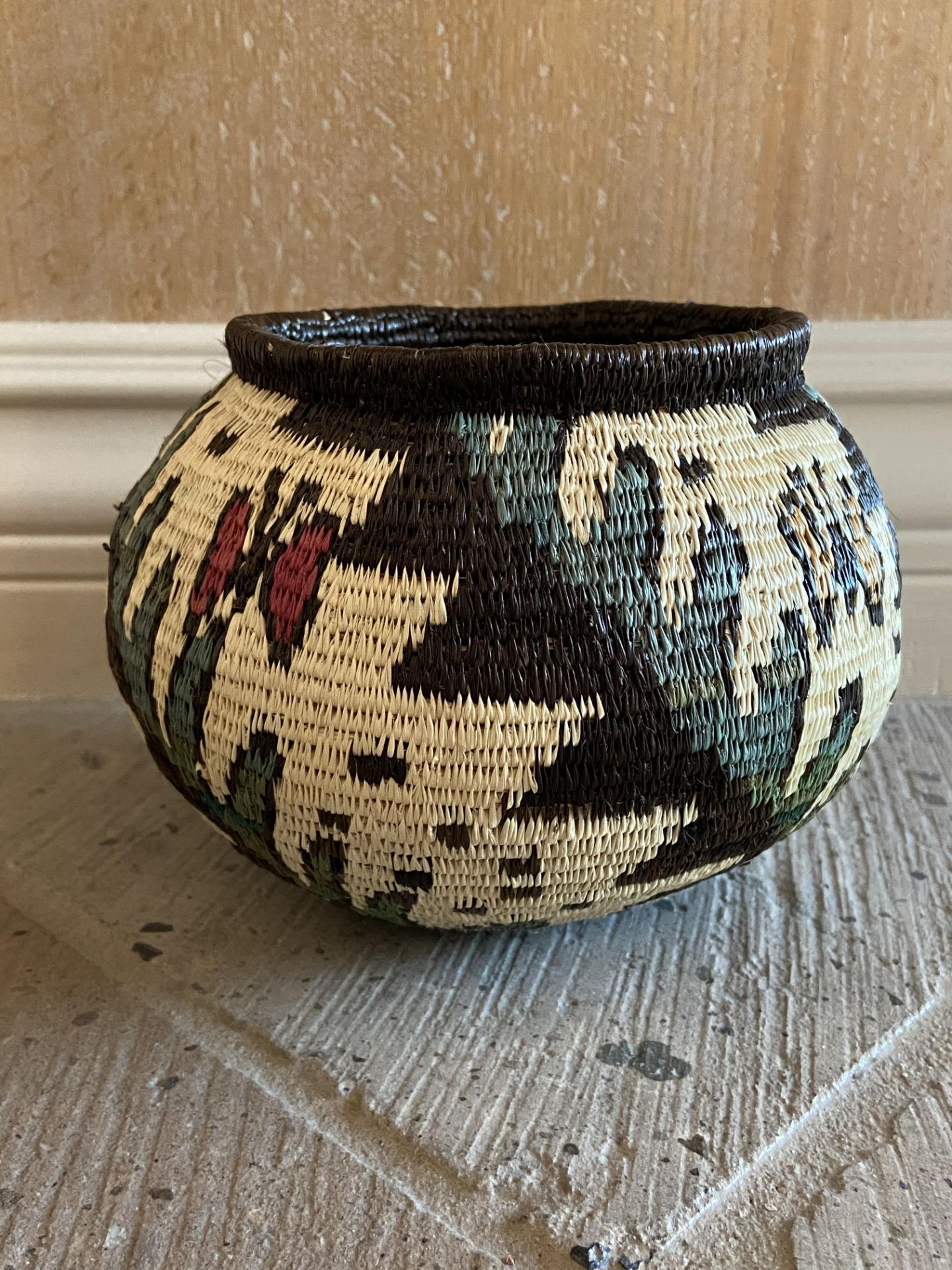 Native American Hand Woven Basket