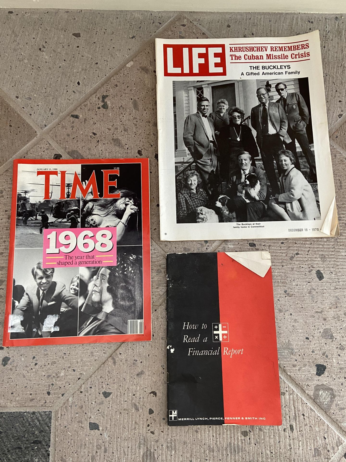 Vintage Magazines: Life, Time, Merrill Lynch