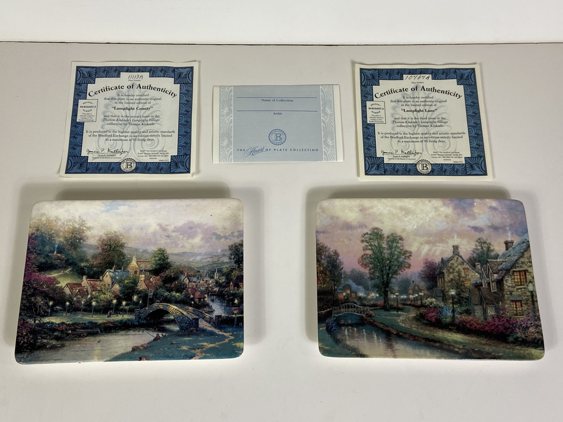 2 Thomas Kinkade Plates with Certificates of Authenticity - Bild 2 aus 6