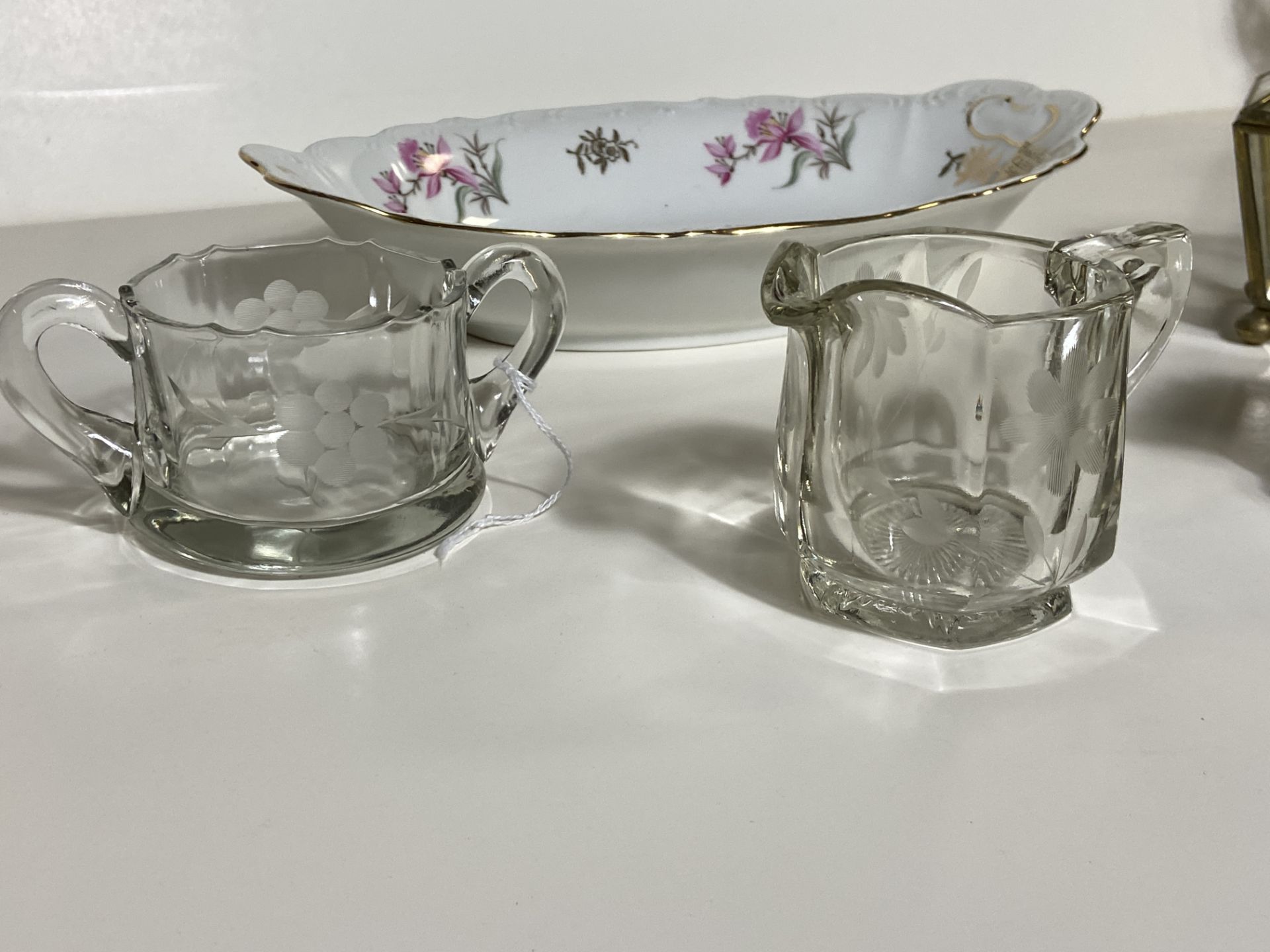 Czech Serving Bowl 'Bohemian China 1985' and Glass/Crystal Wears - Image 3 of 7