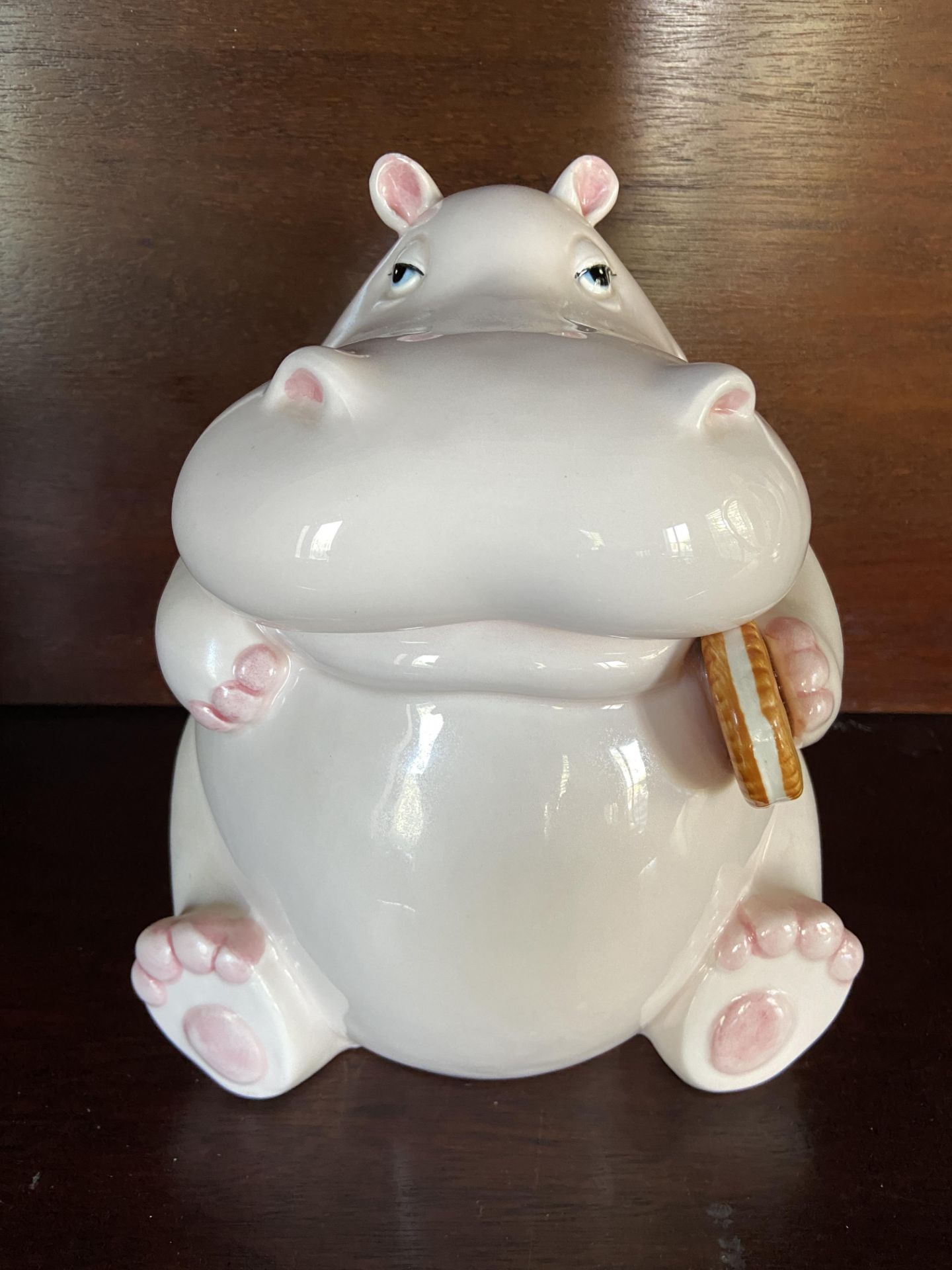 Fitz and Floyd Rare Hippo Cookie Jar