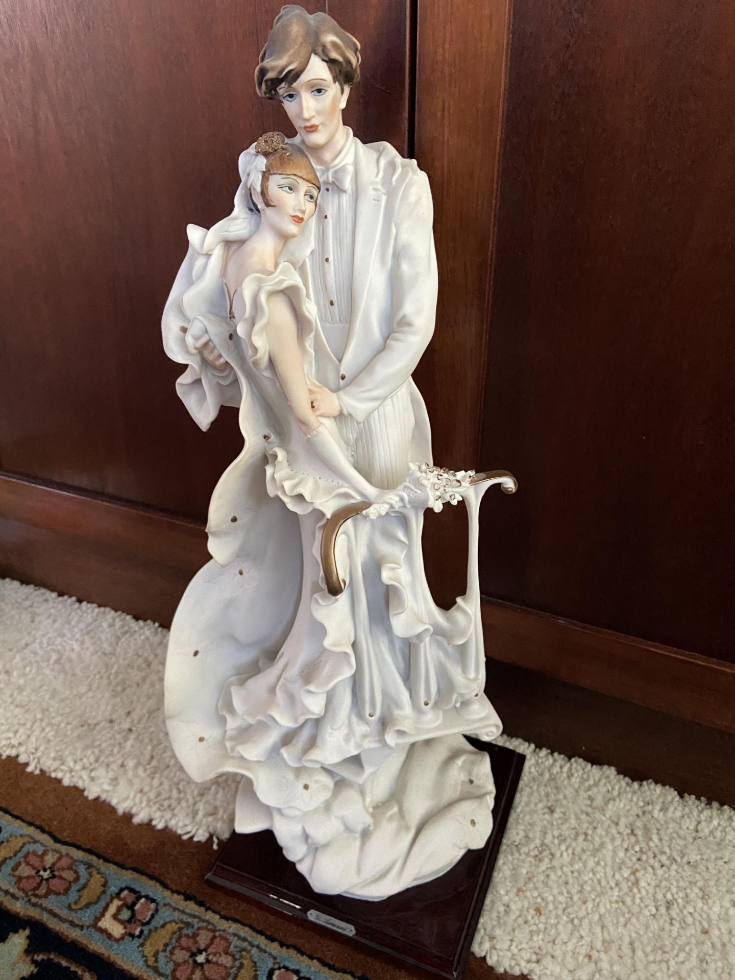 G Armani Florence 1987 Wedding Couple Porcelain Sculpture - Image 2 of 8