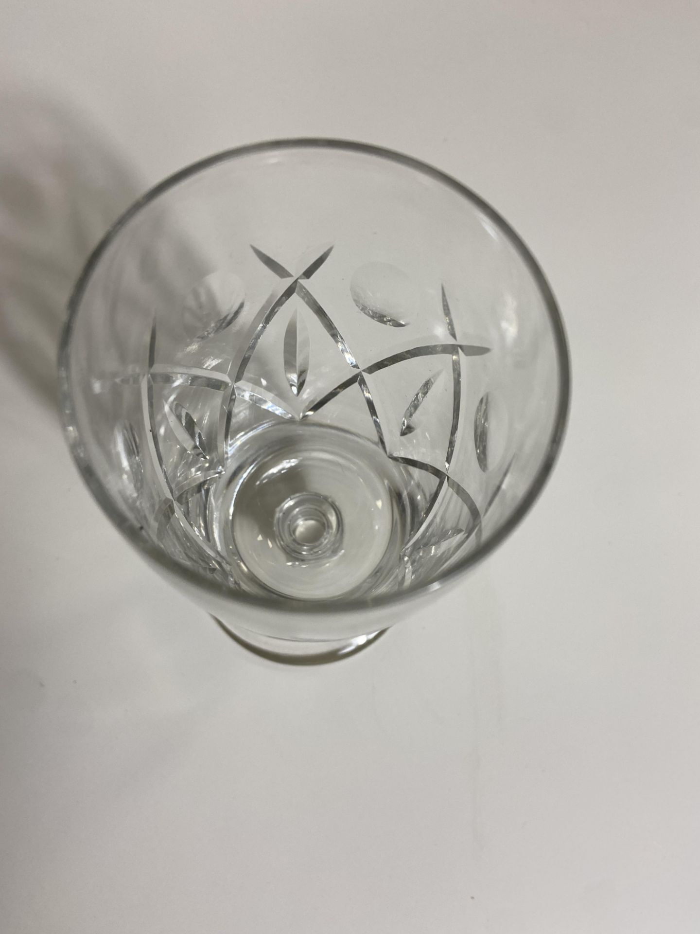 Set of 12 Crystal Glasses, Tall - Image 6 of 6