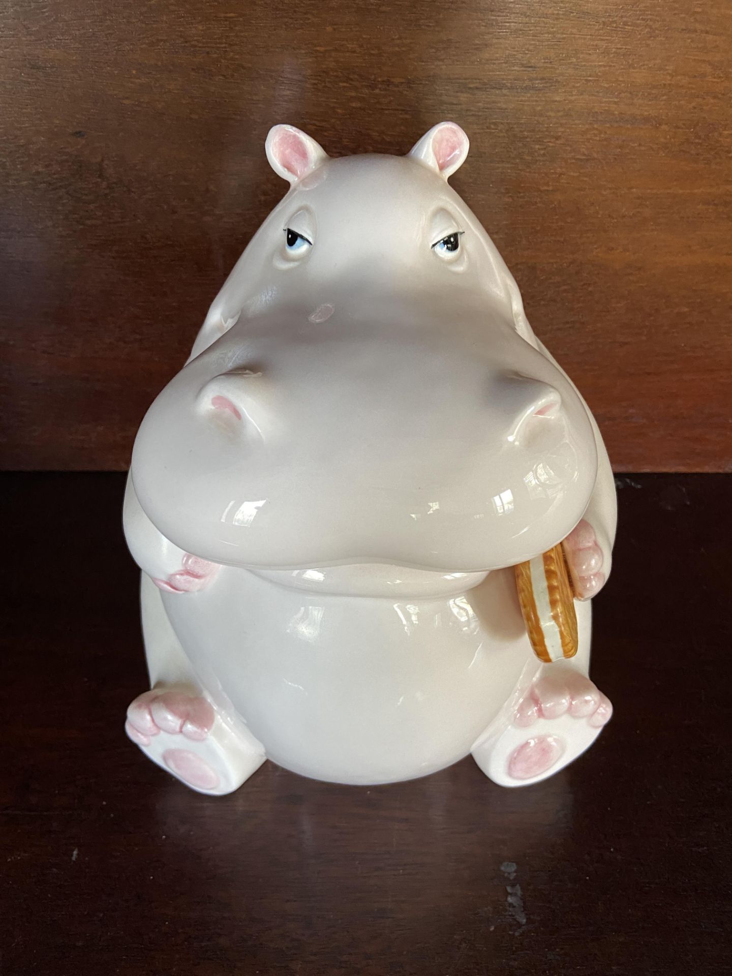 Fitz and Floyd Rare Hippo Cookie Jar - Image 2 of 8