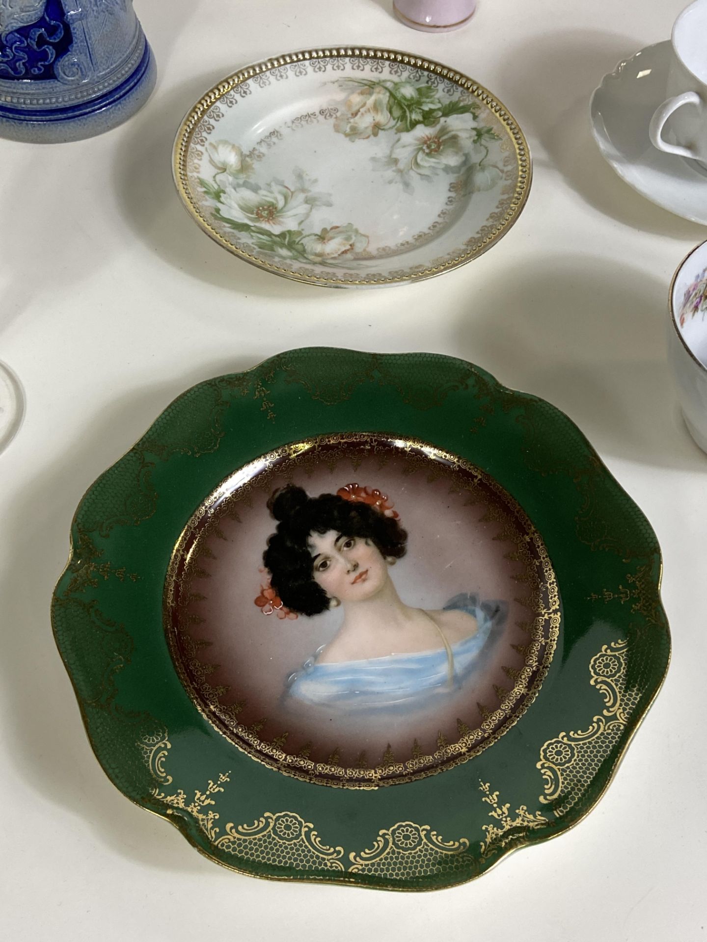 8 China Pieces, European and Russian China. Crysantheme Bavaria, C.S. Prussia, Racine Bavaria, Etc. - Image 3 of 6