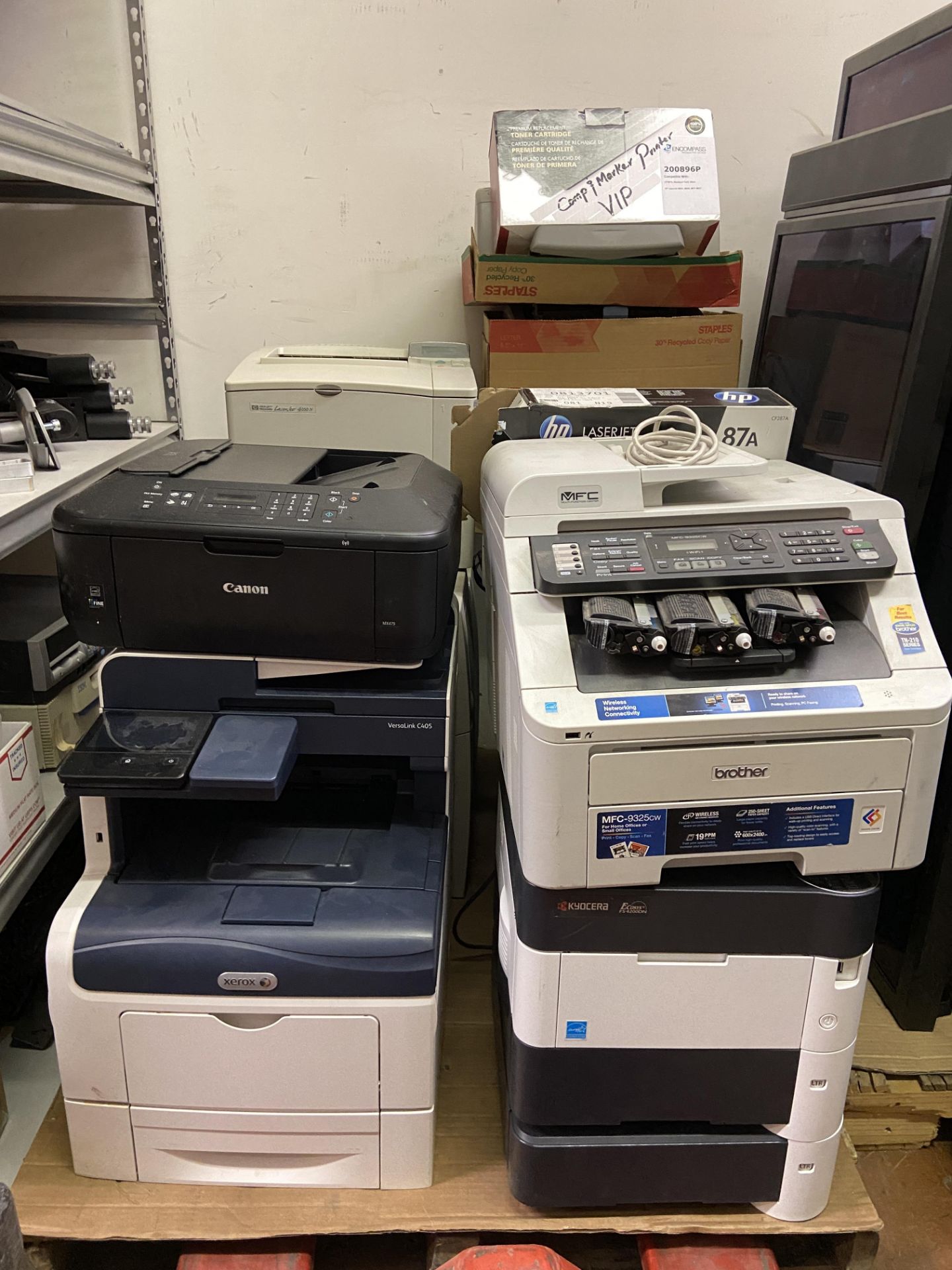 Pallet of 10 Printers and Toner Boxes - Bild 4 aus 4