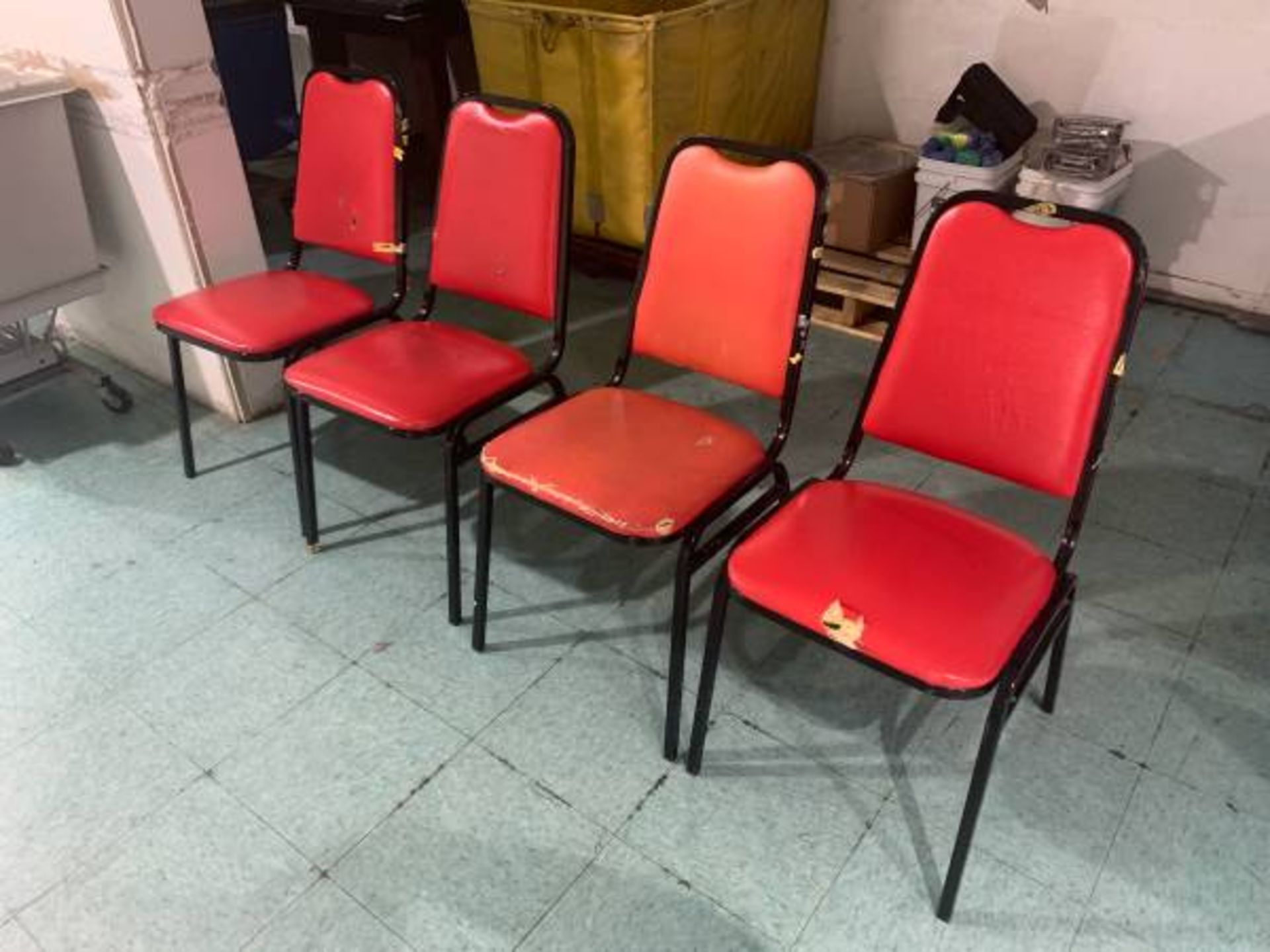 4 RETRO VINTAGE KITCHEN TABLE CHAIRS - Image 3 of 3