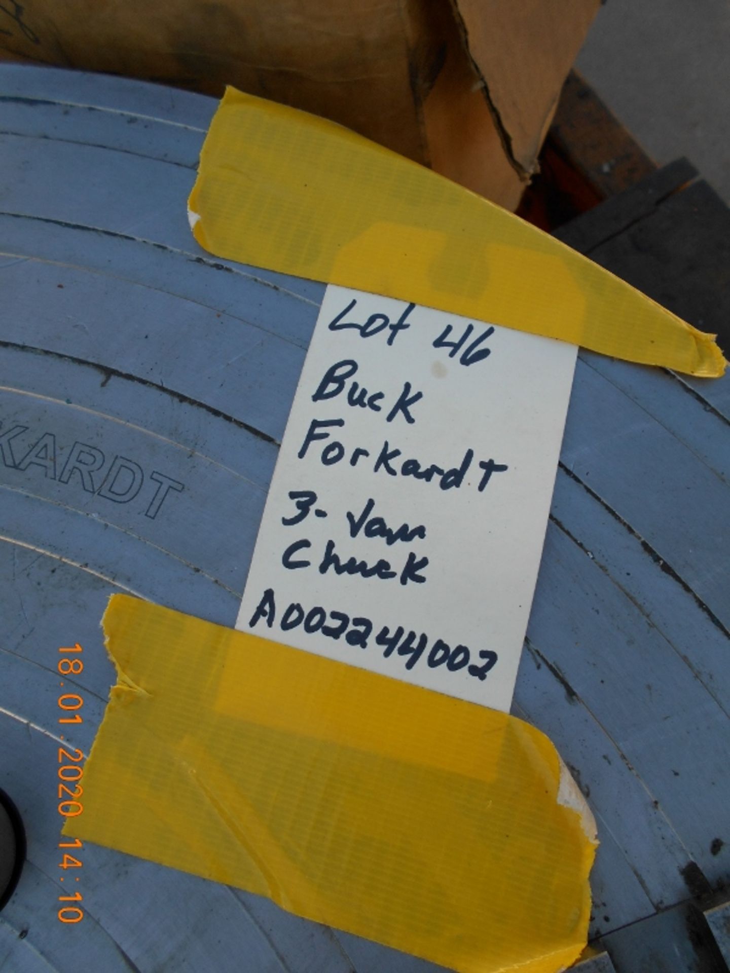 Buck Forkardt 3 Jaw Chuck, A002244002 - Image 2 of 3